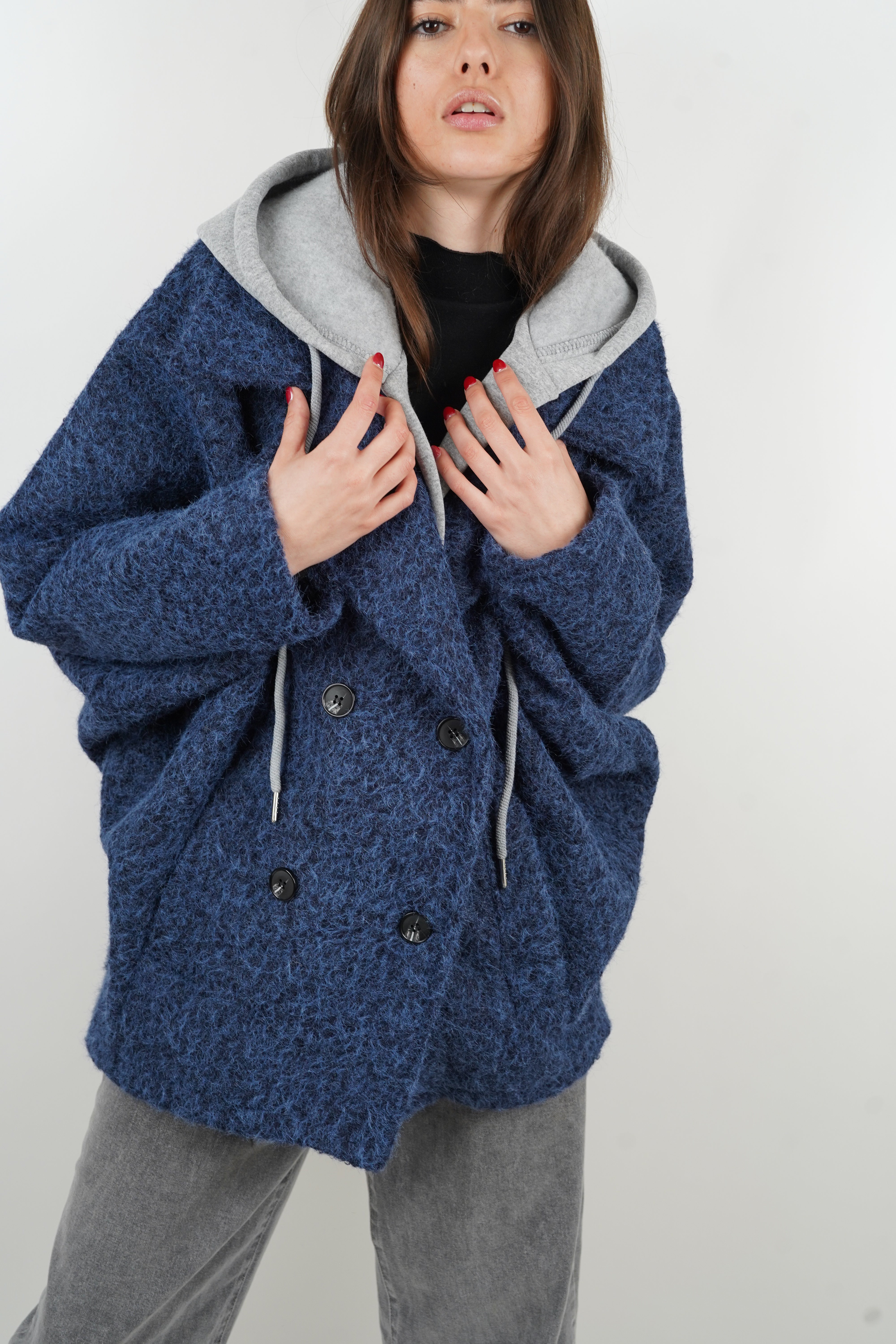 Manteau Éléonore bleu marine