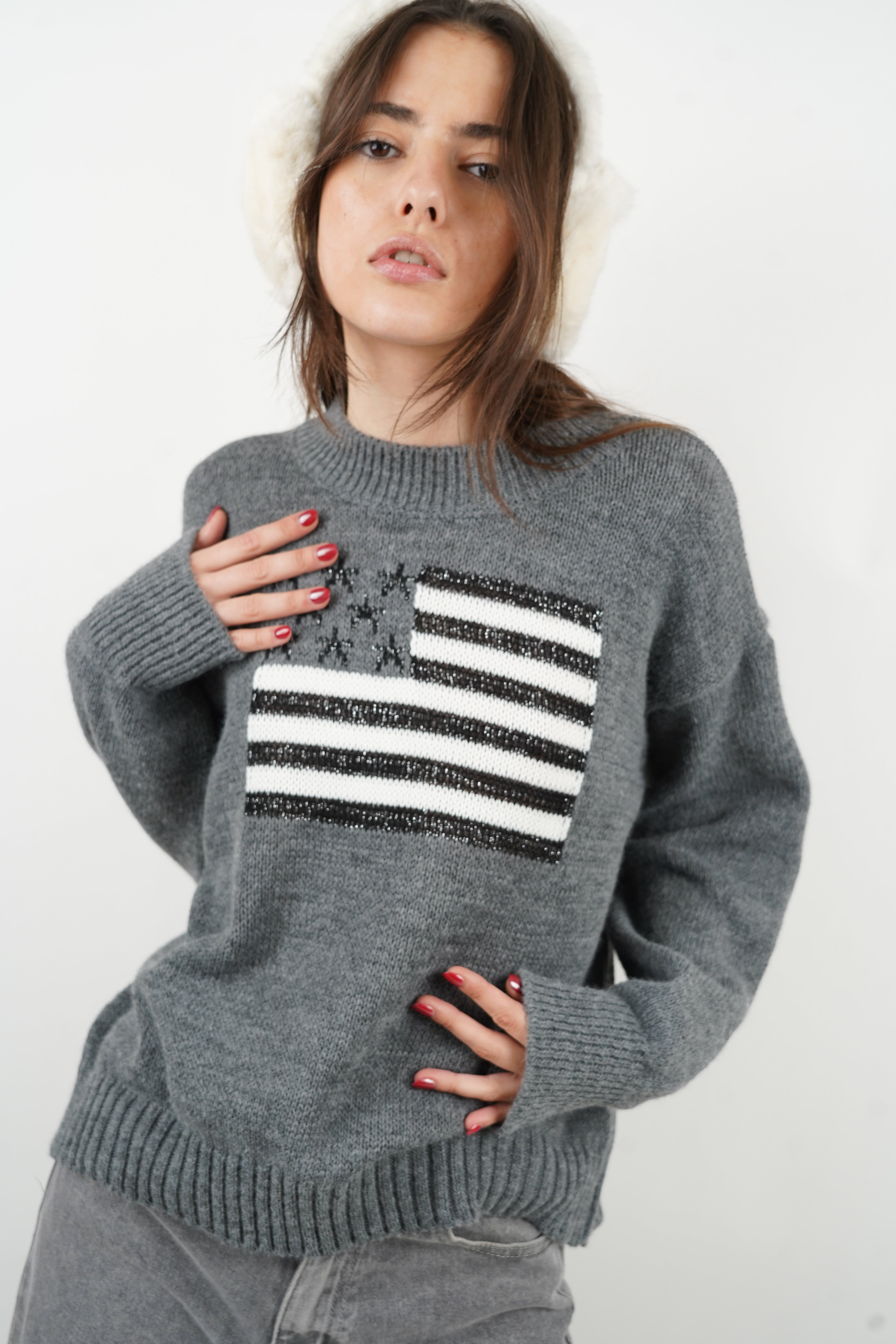 Barbara gray sweater