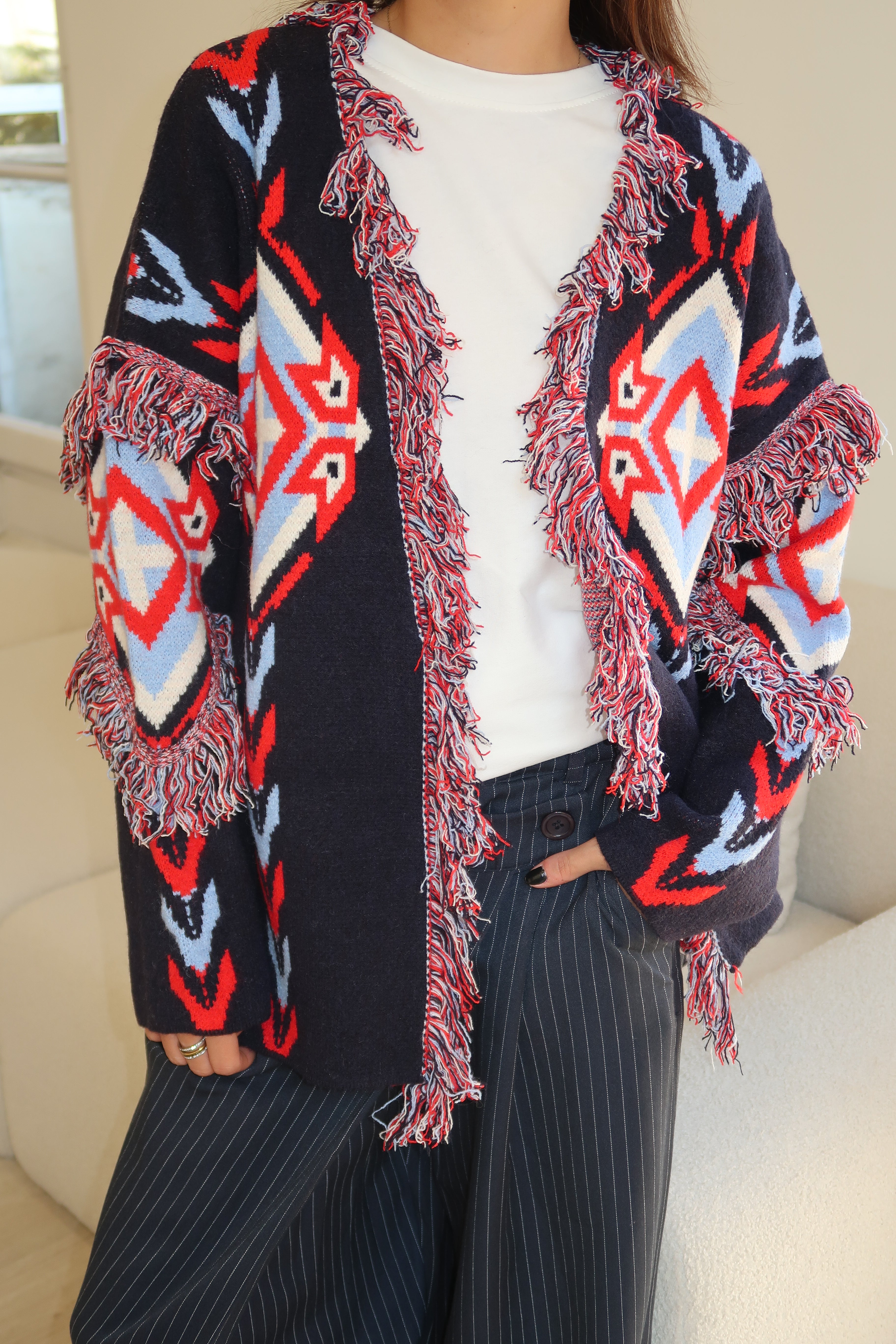 Marineblaue Weste Arianne