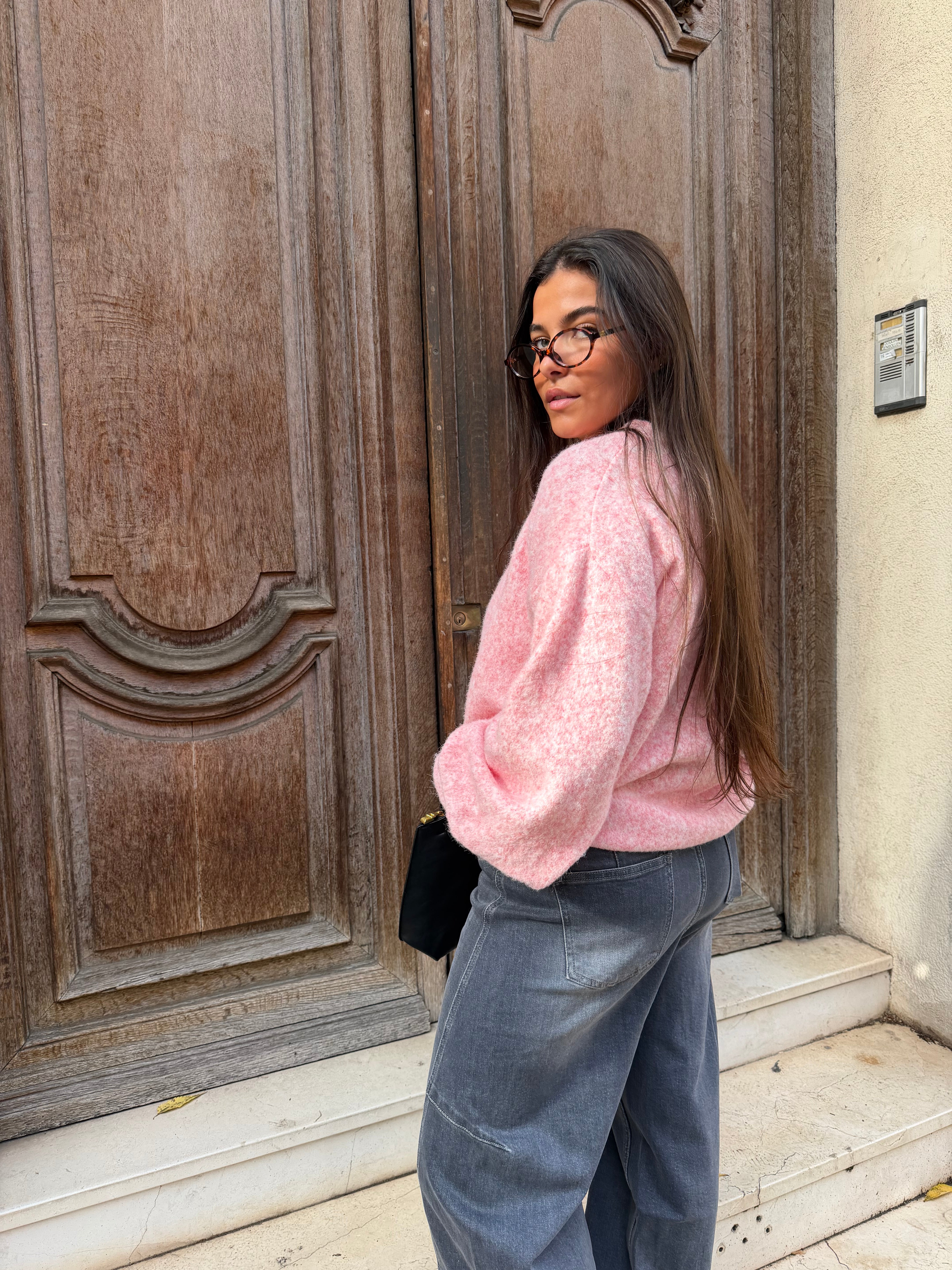 Caroline rosa Pullover