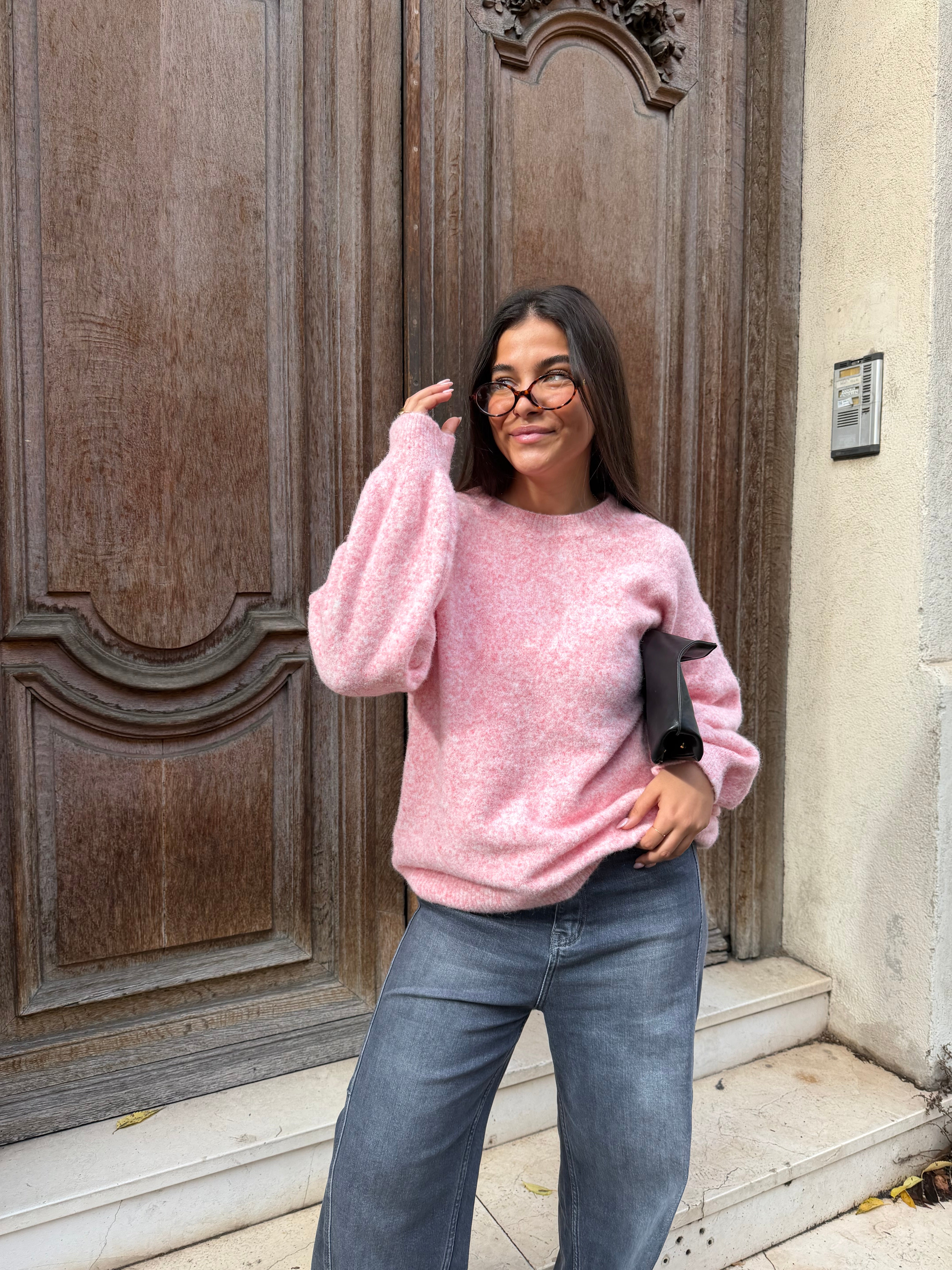 Caroline rosa Pullover