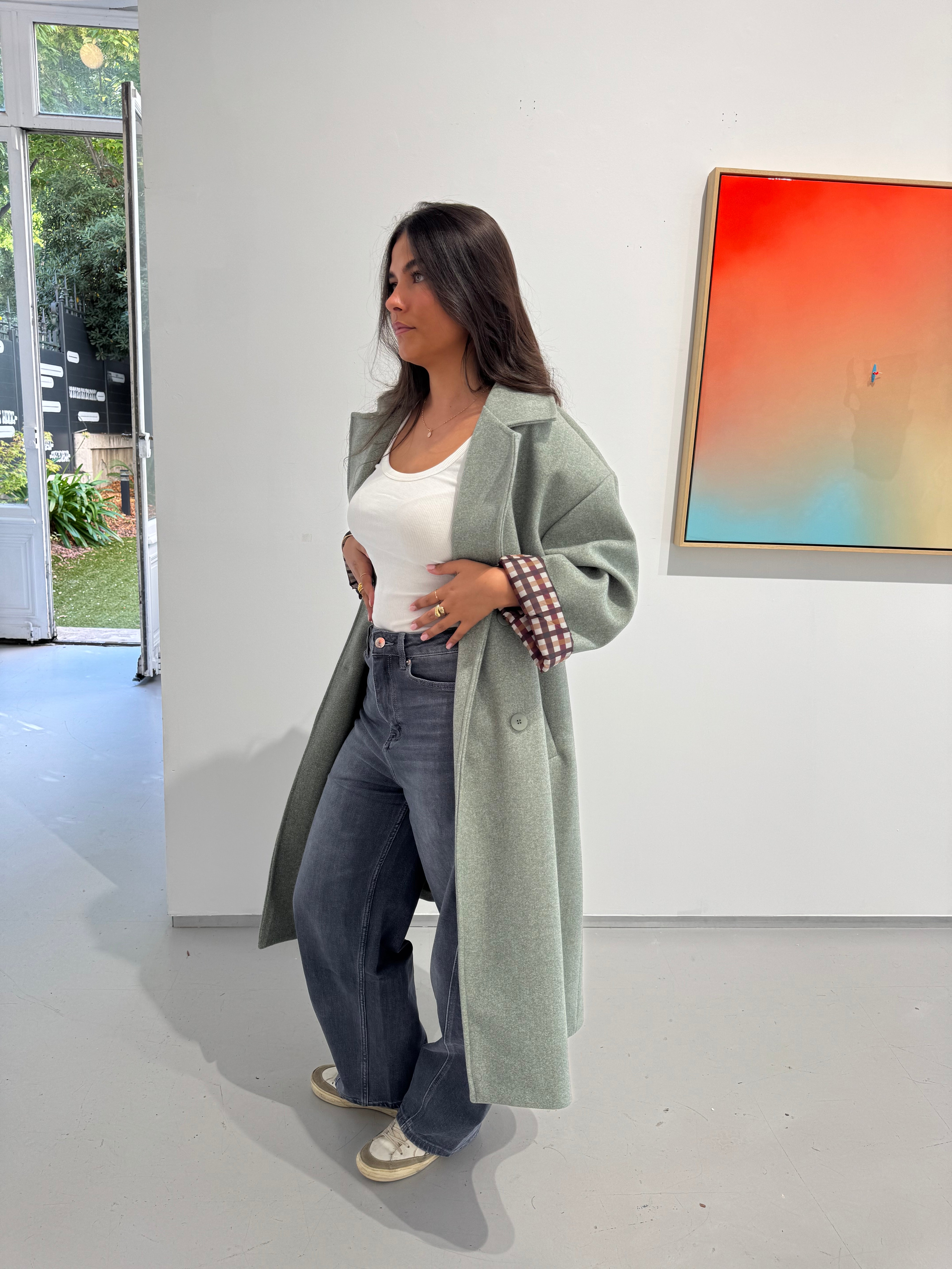 Manteau Charlie gris foncé