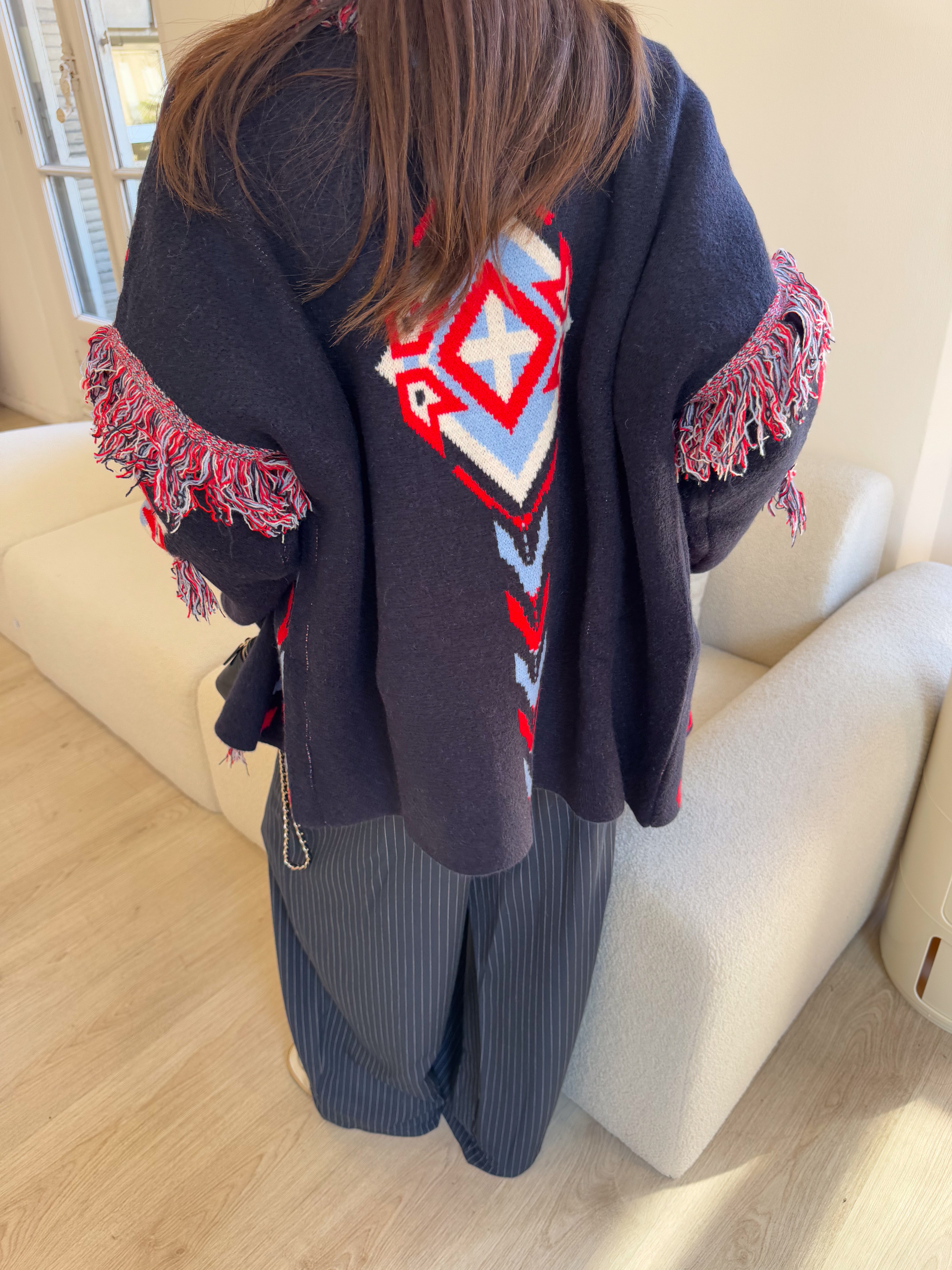 Marineblaue Weste Arianne