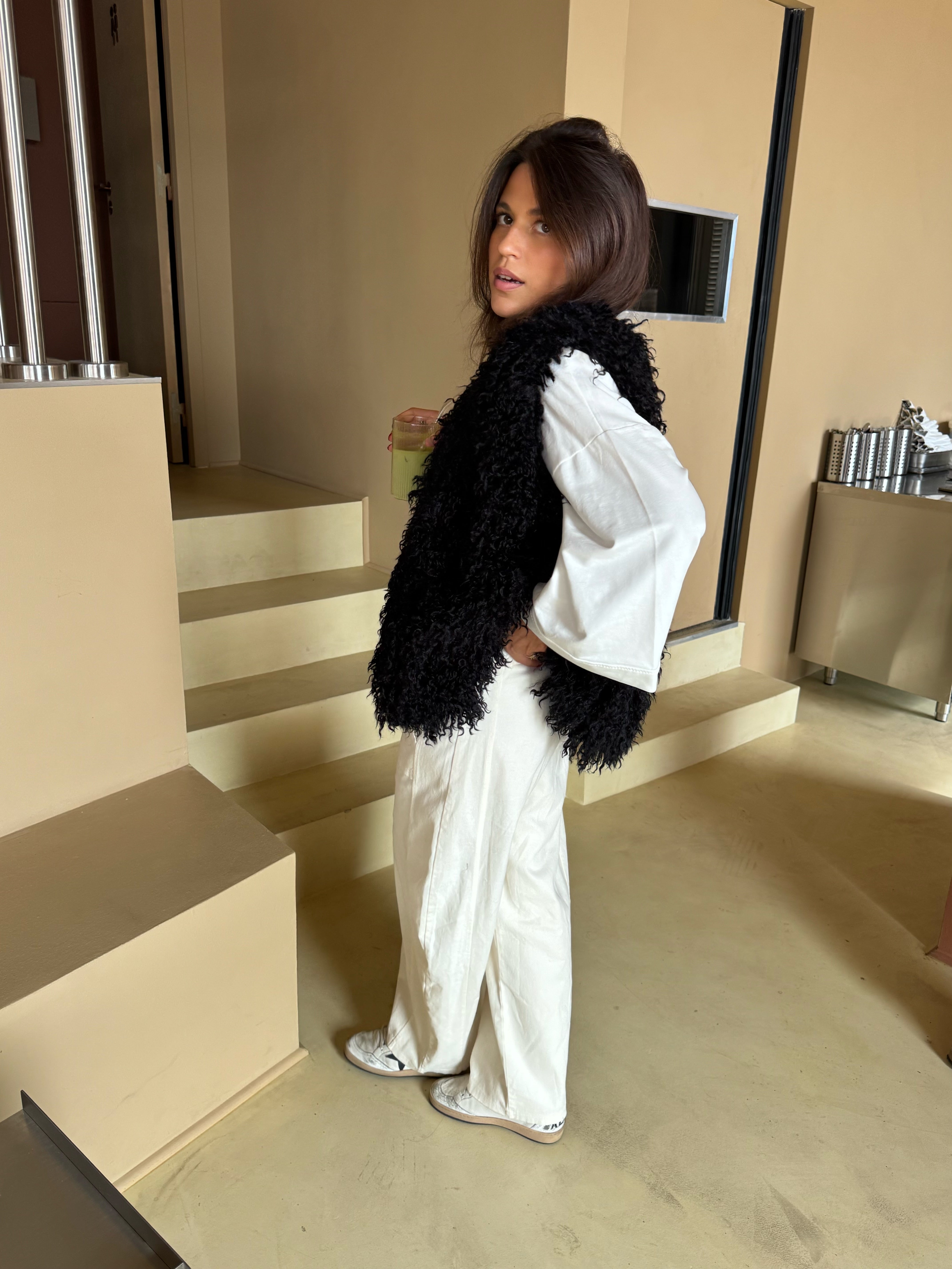 Schwarze Charlotte-Jacke