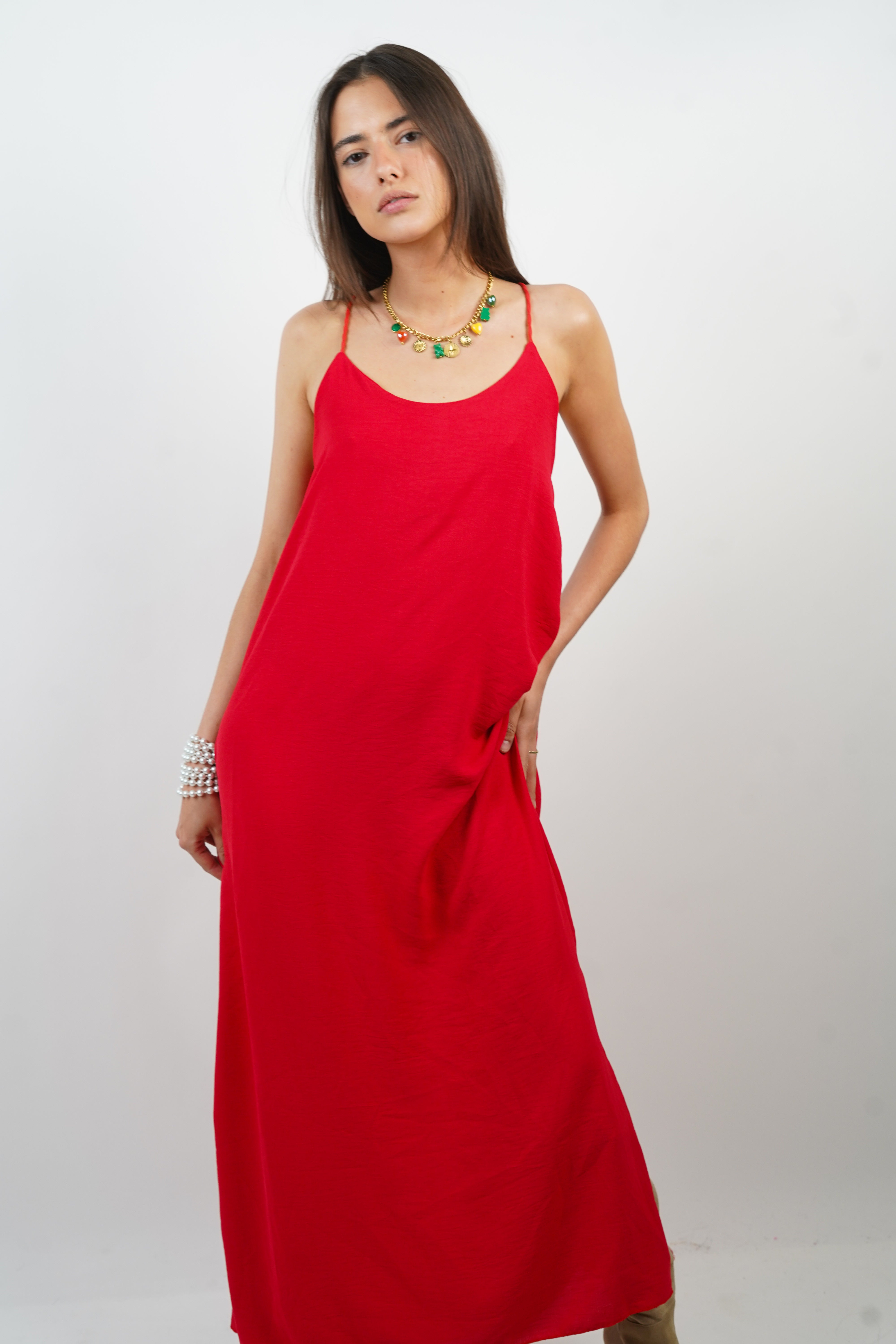 Rotes Carla-Kleid