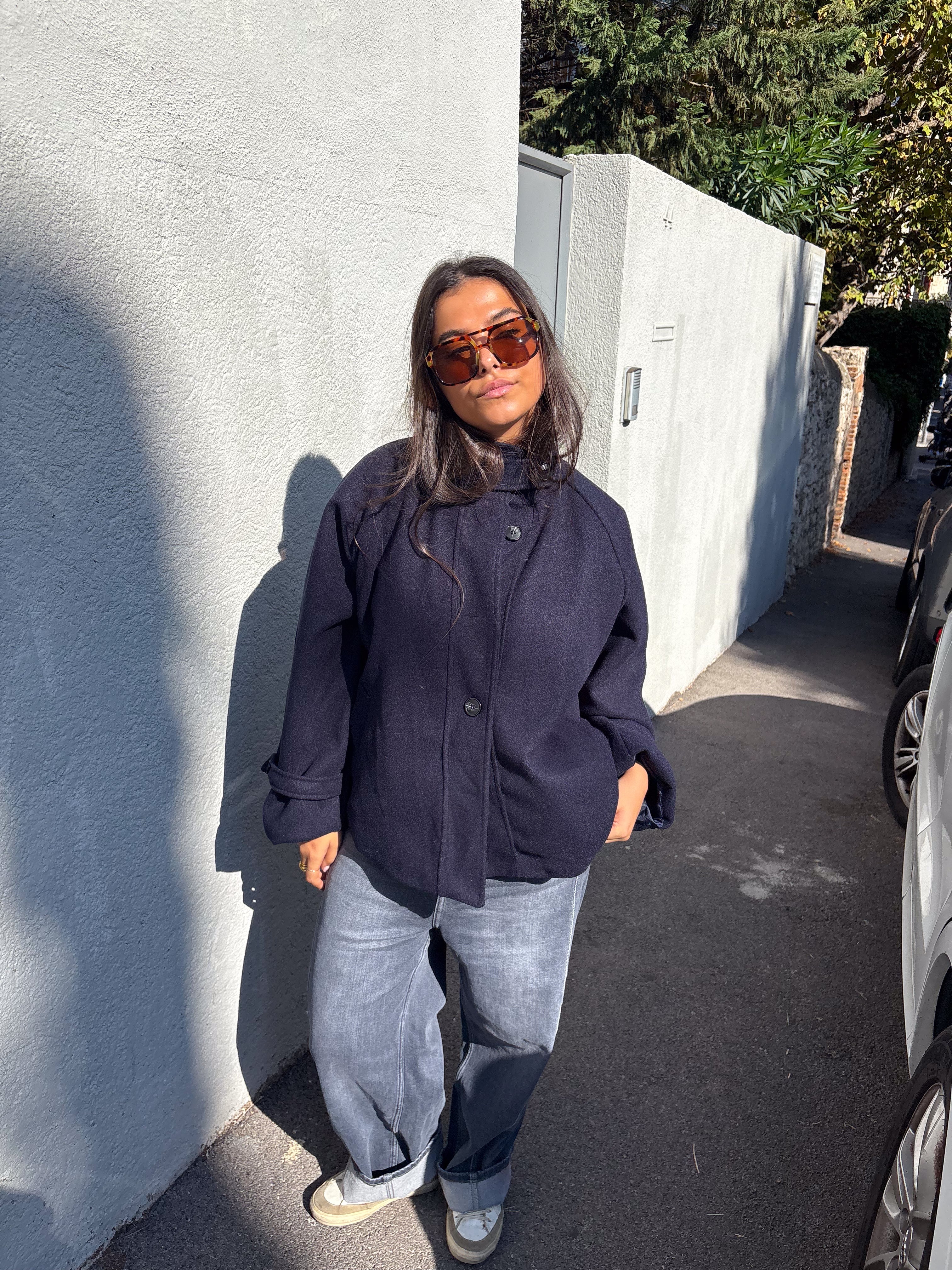 Calix Navy Blue Coat