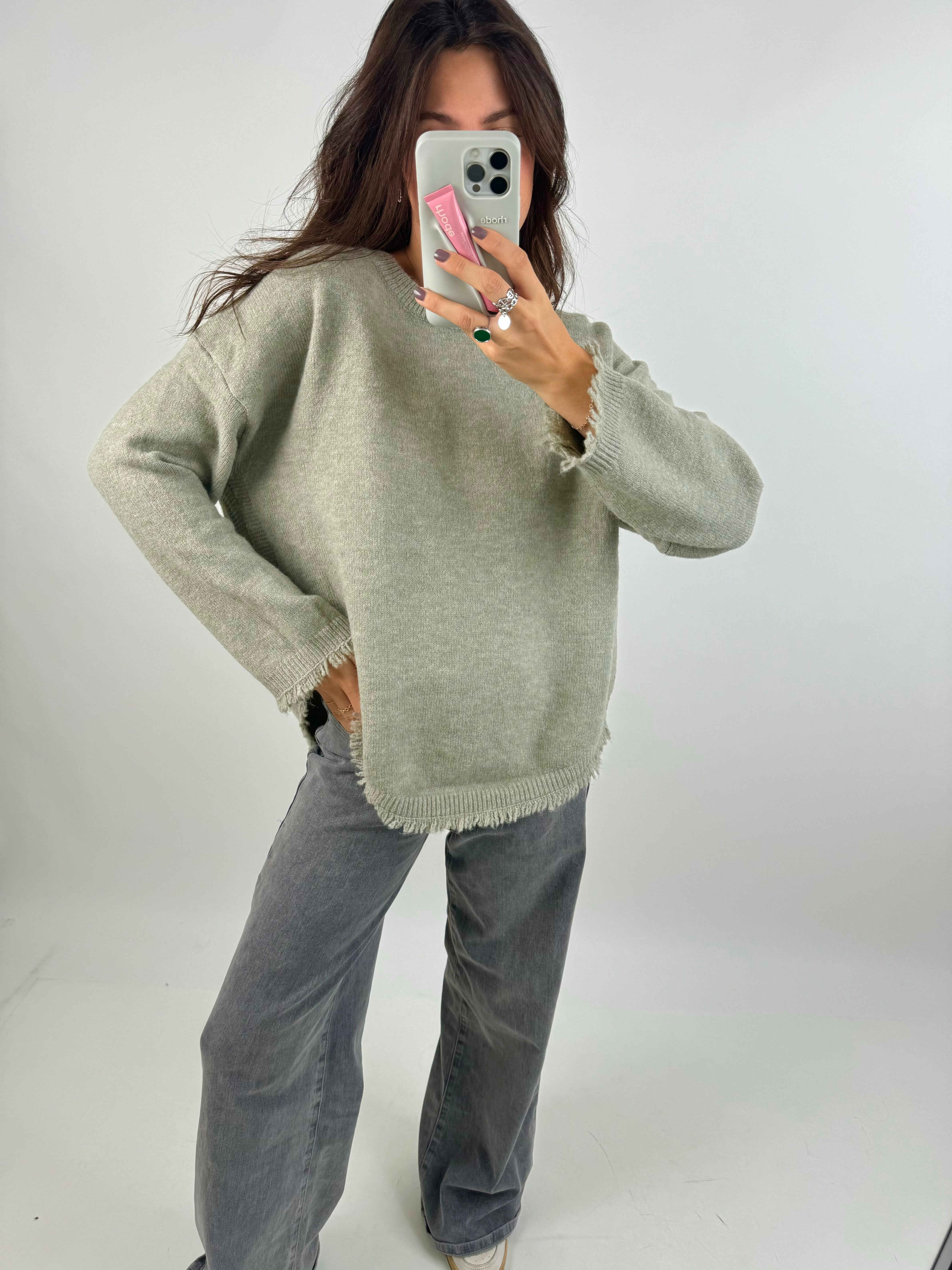 Suzanne khaki sweater