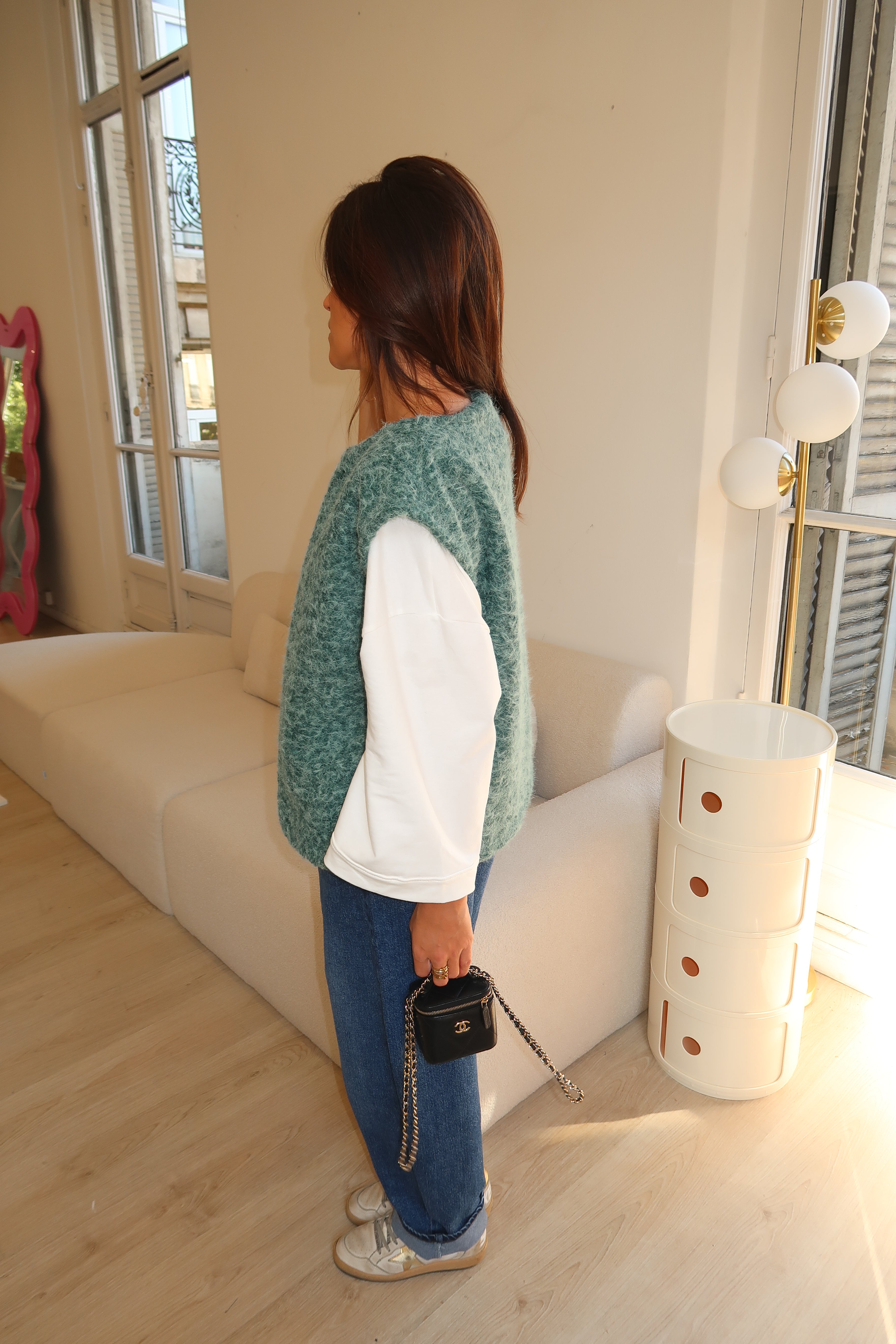 Veste Maddy vert pastel