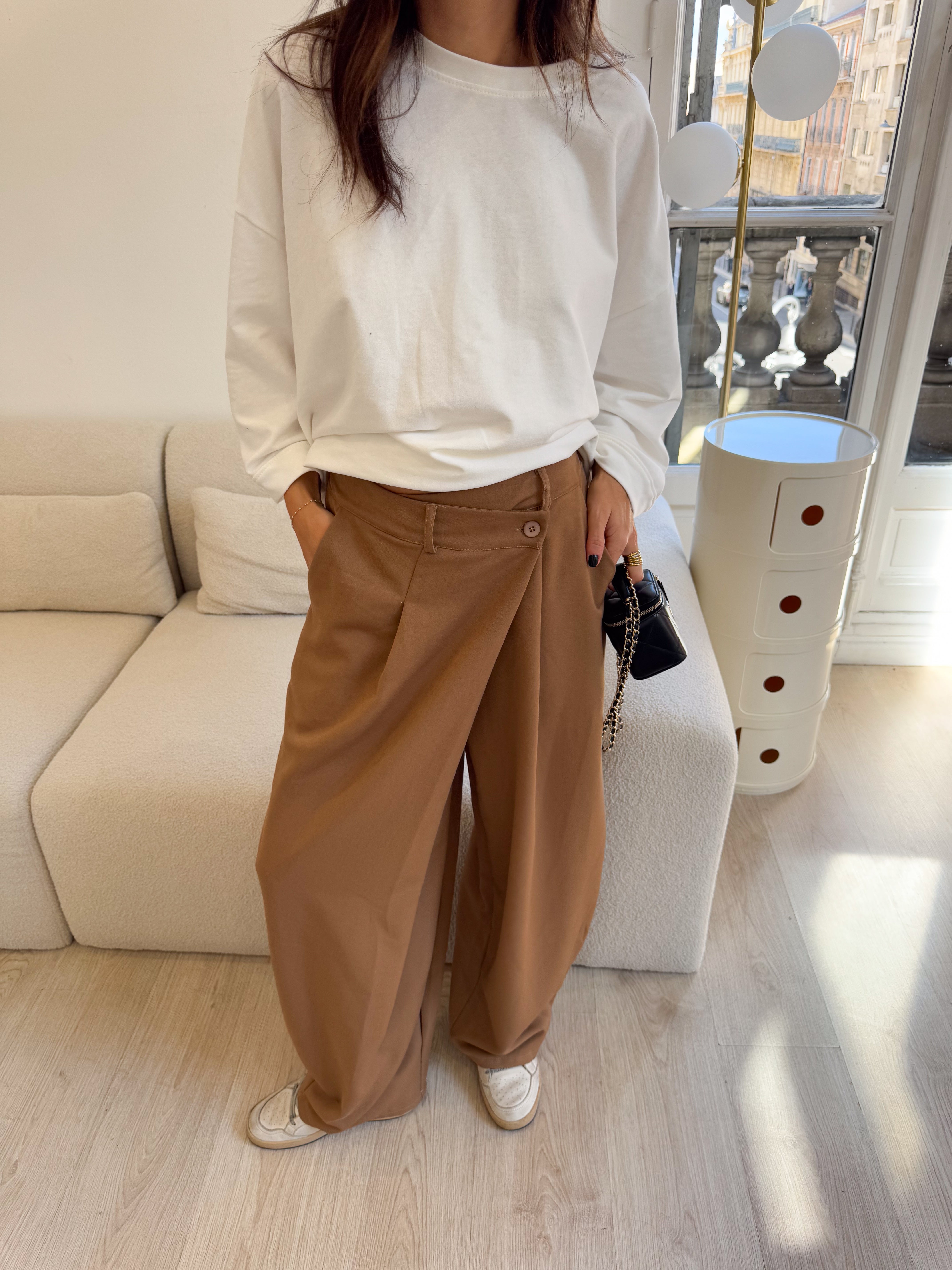 Pantalon Bennie camel
