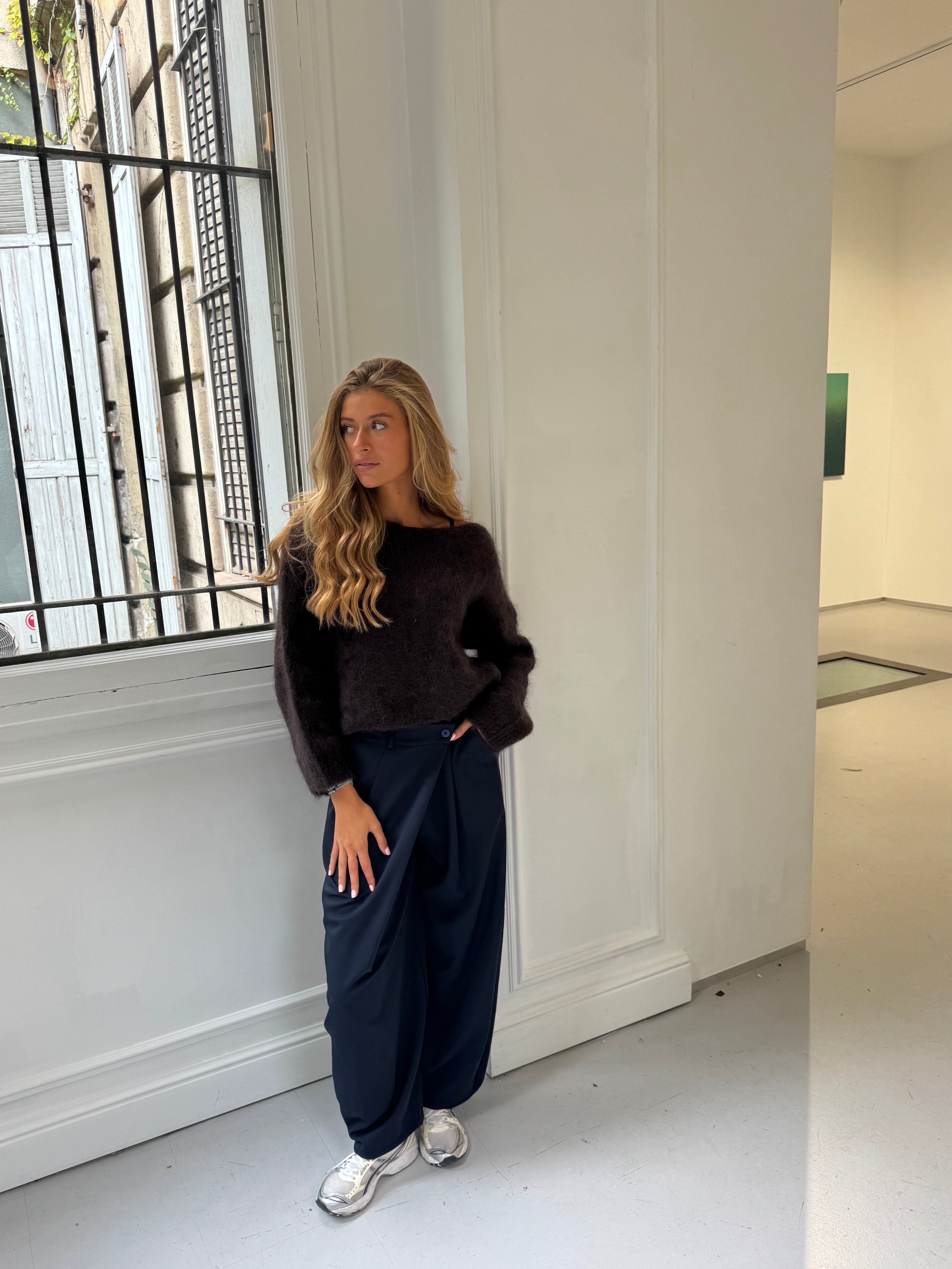 Suzy 80% Mohair Brauner Pullover