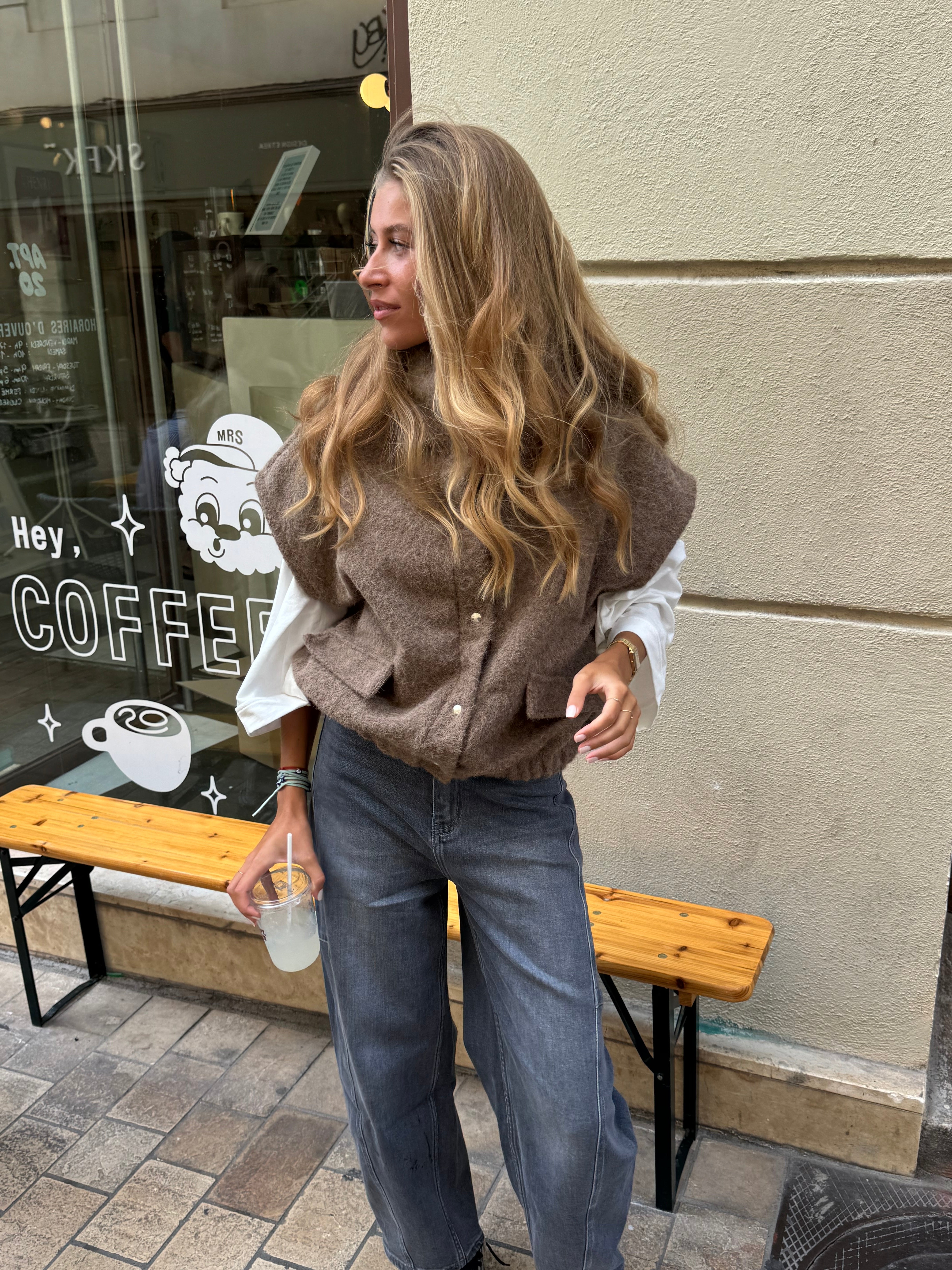 Veste Anais taupe