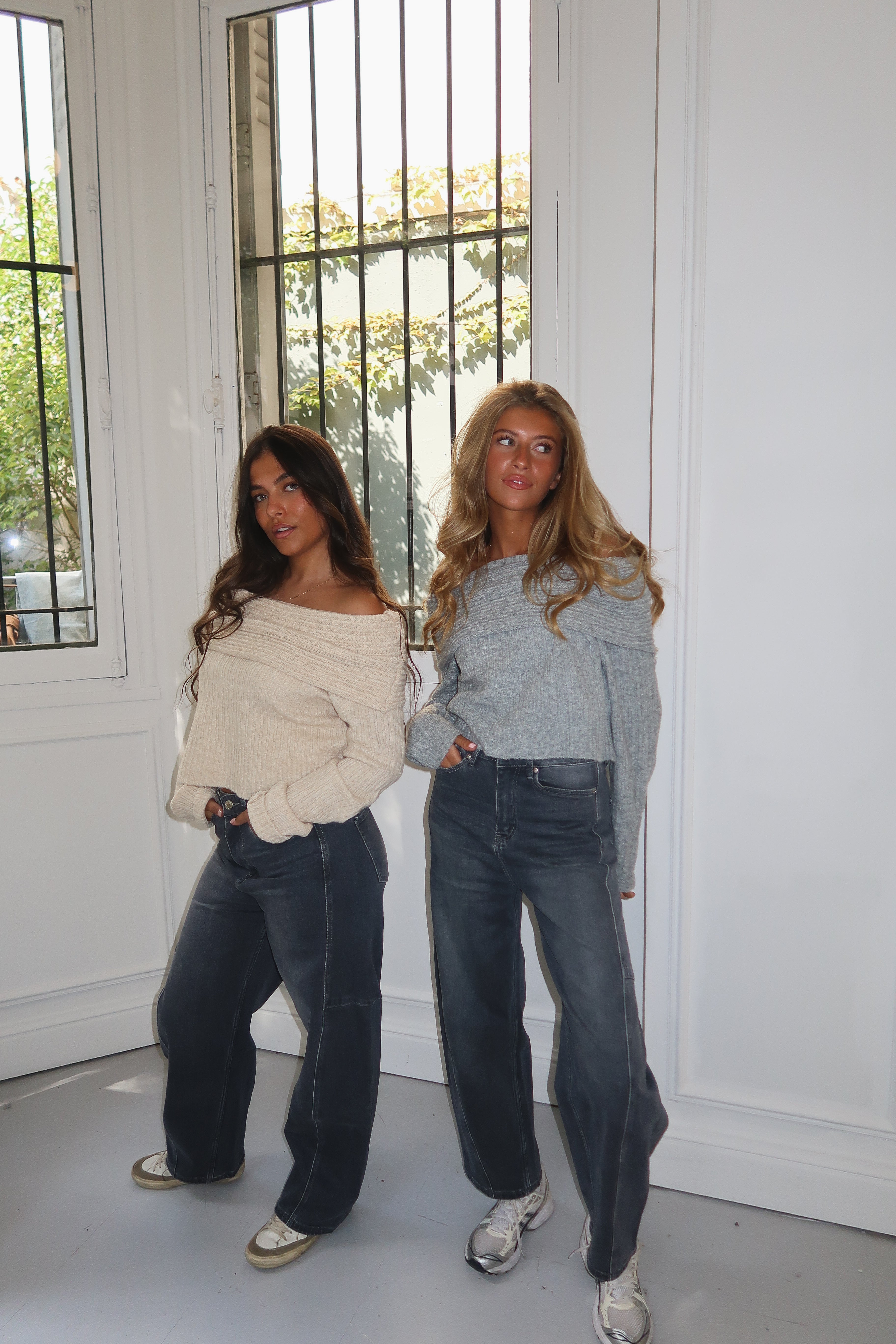 Cremefarbener Pullover „Evy“