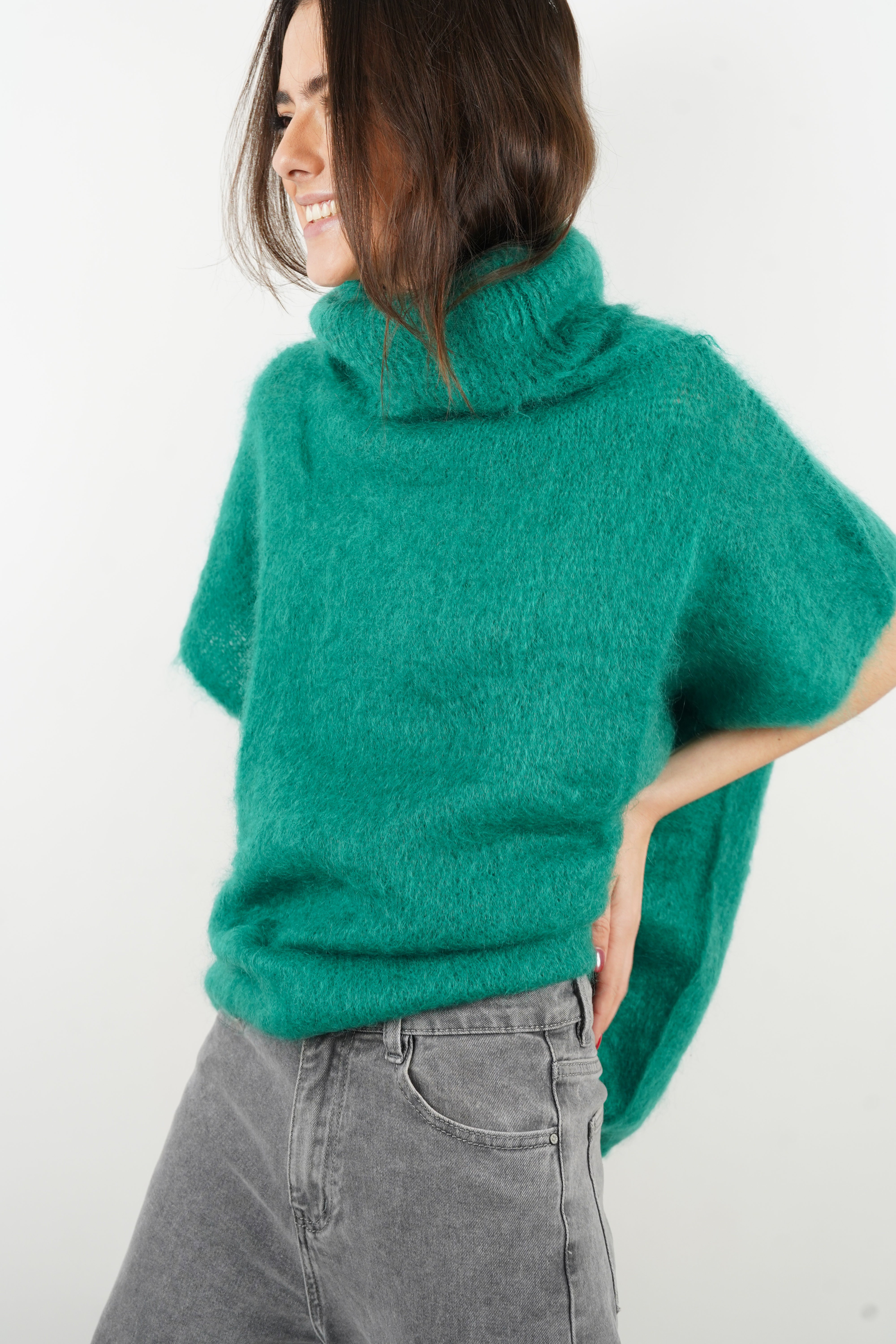 Pull Pietra mohair vert