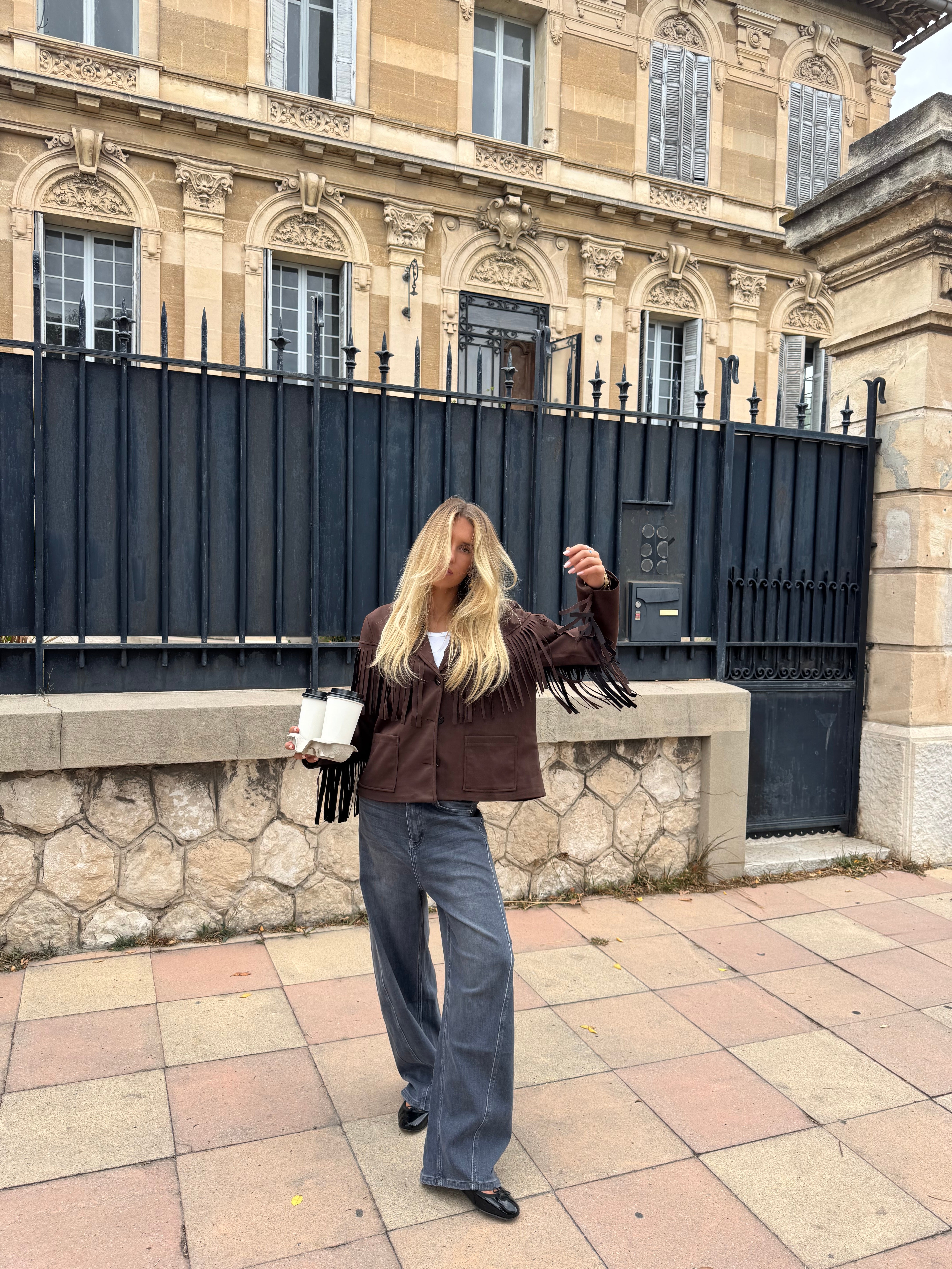 Veste Laëticia marron