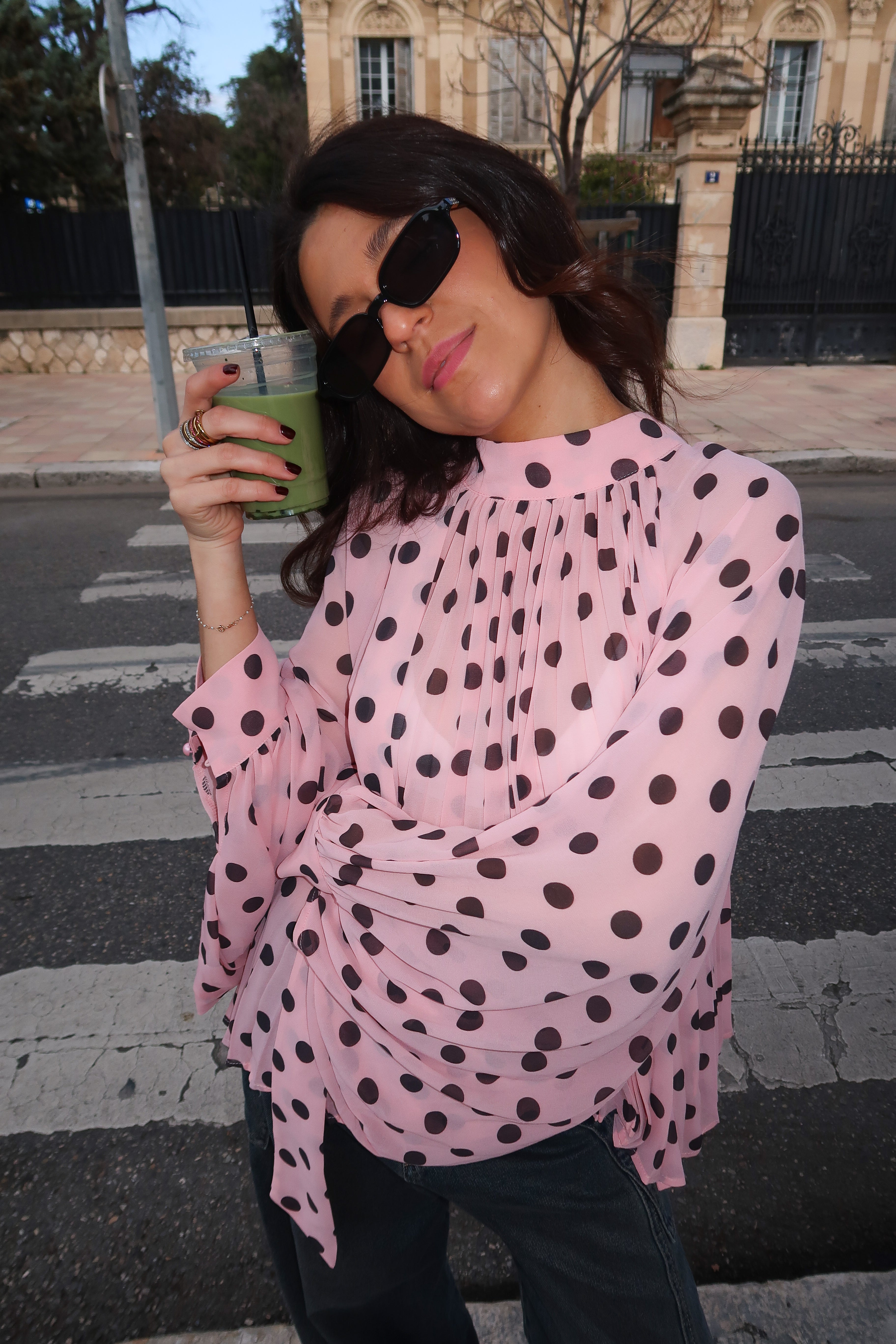 بلوزة إلينور وردية