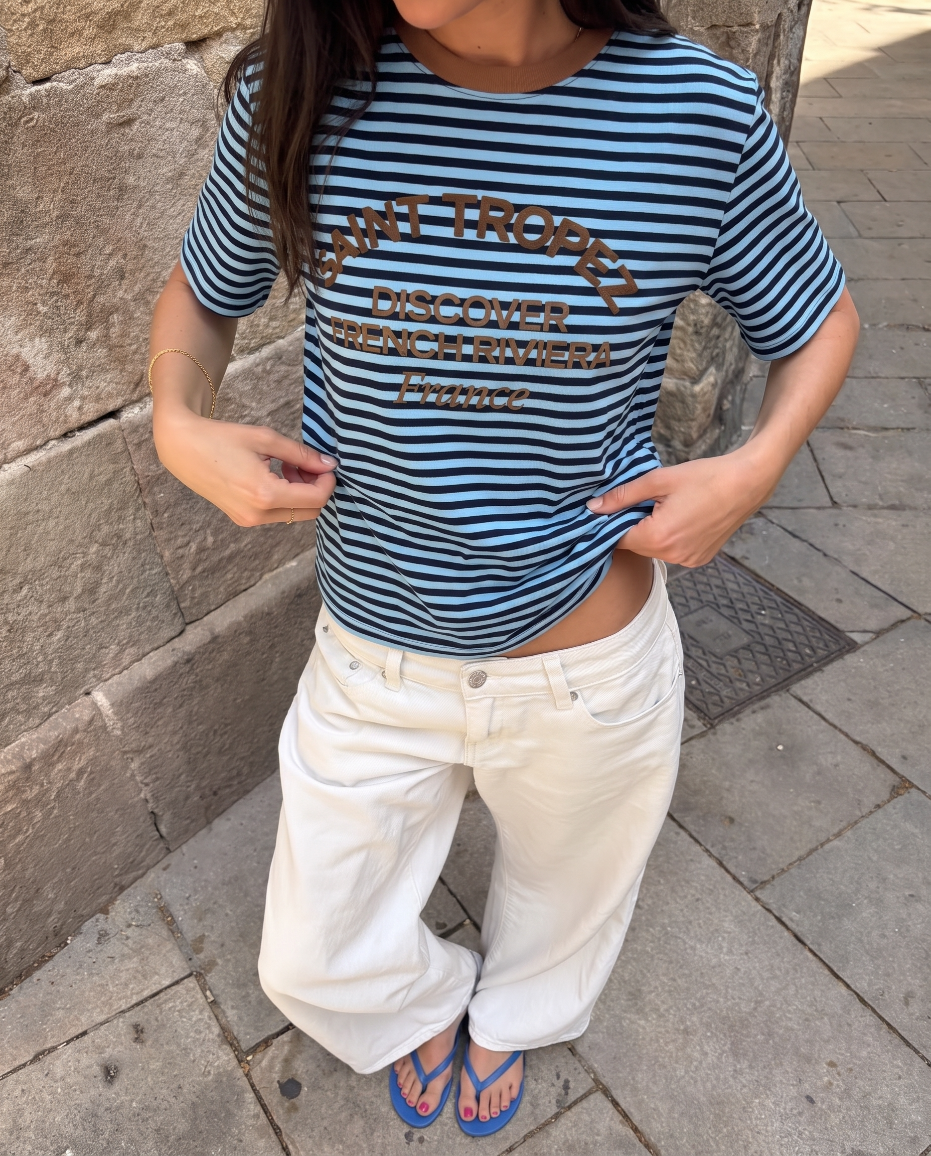 T-shirt Saint-Tropez blu