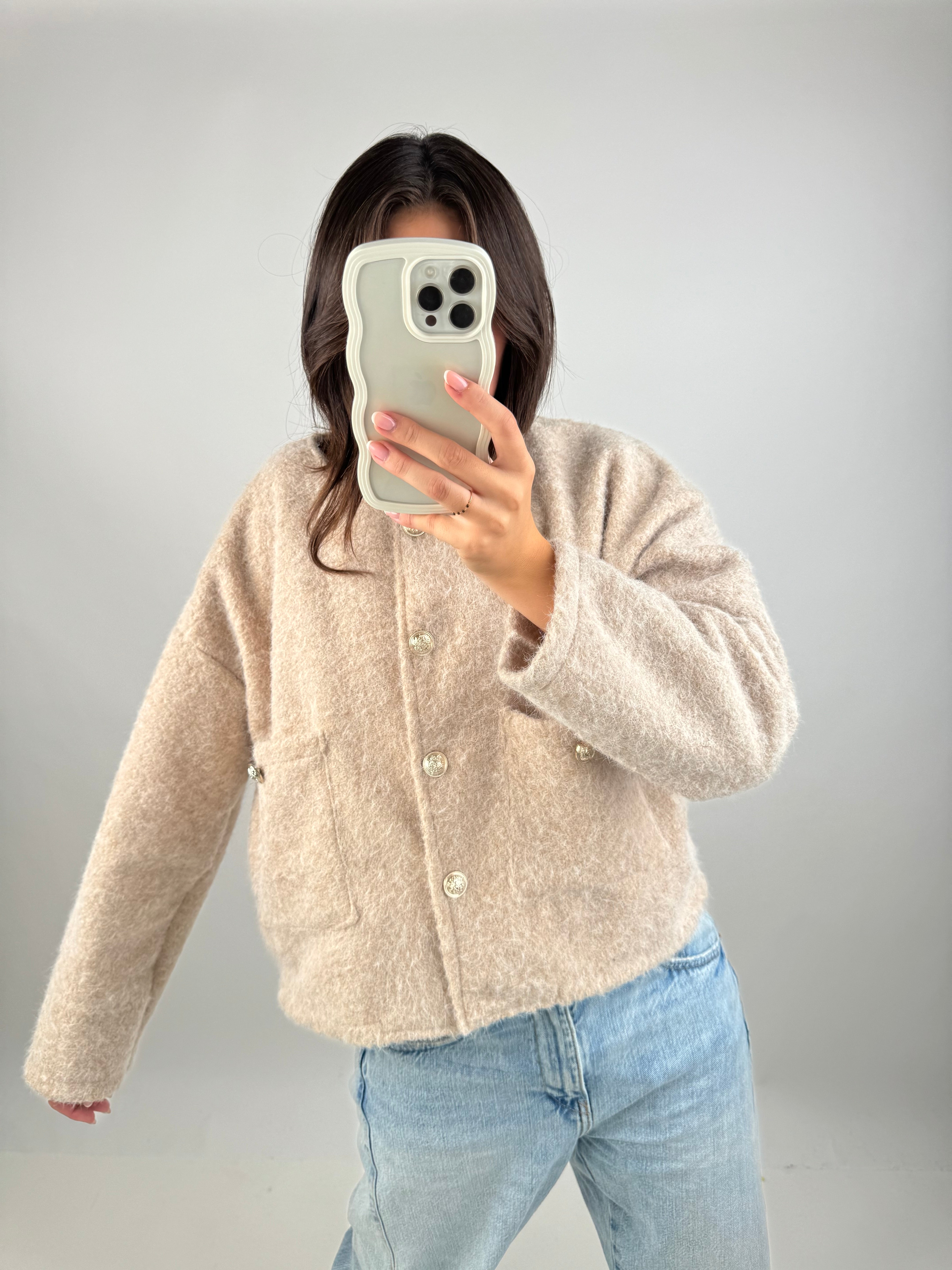 Gilet Gisèle beige