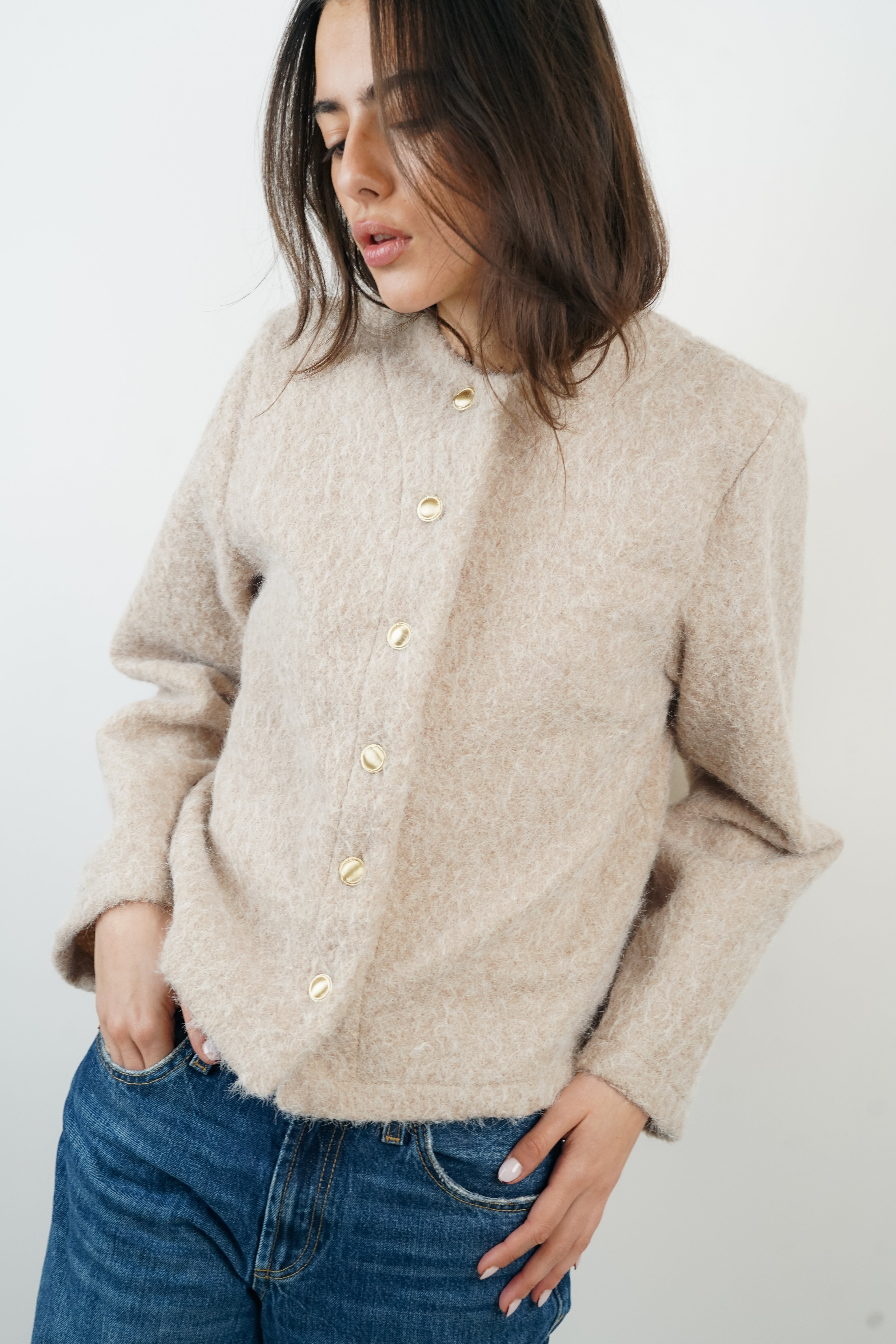 Beige Lina Cardigan