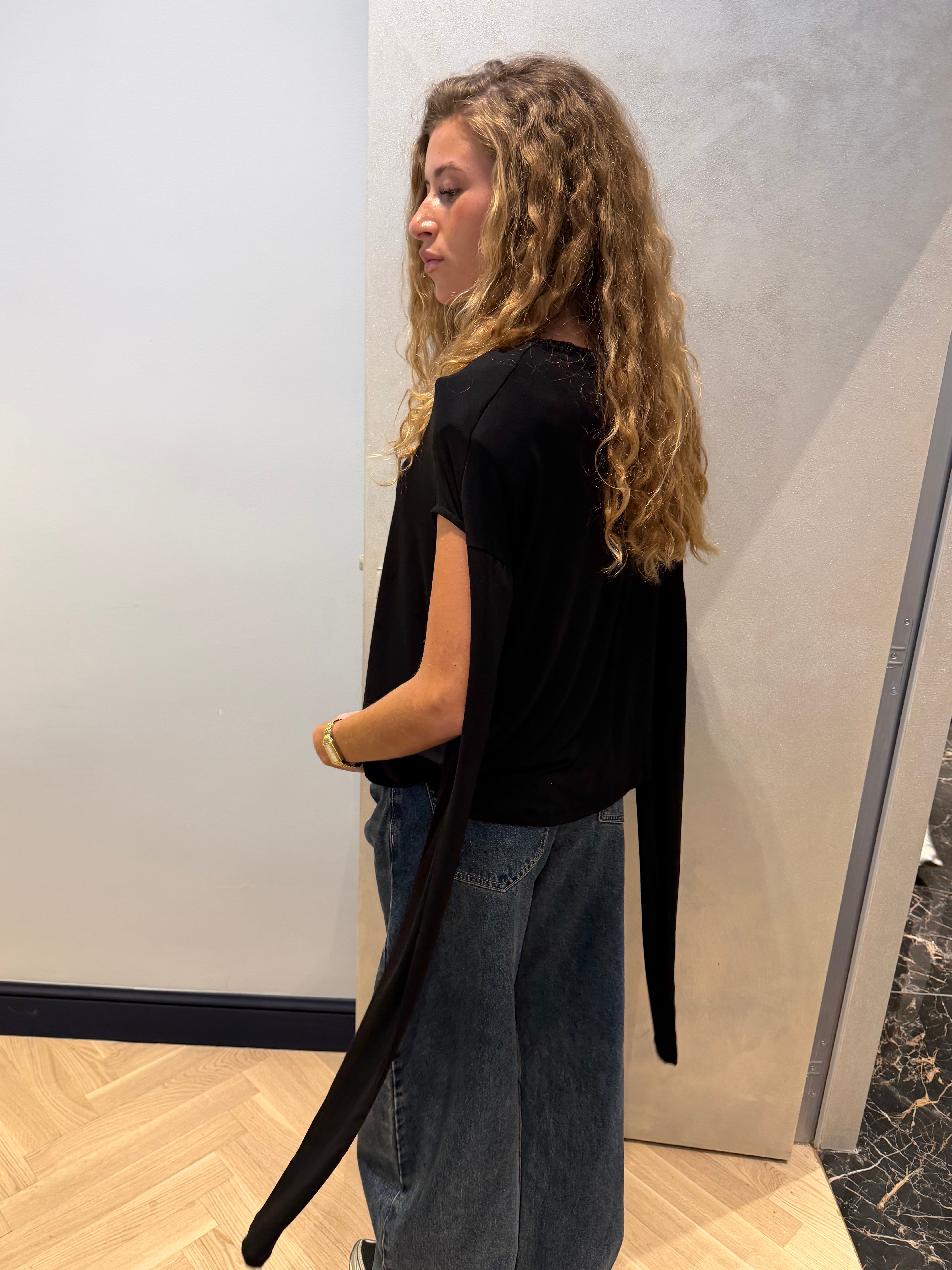 T-shirt Giulia zwart