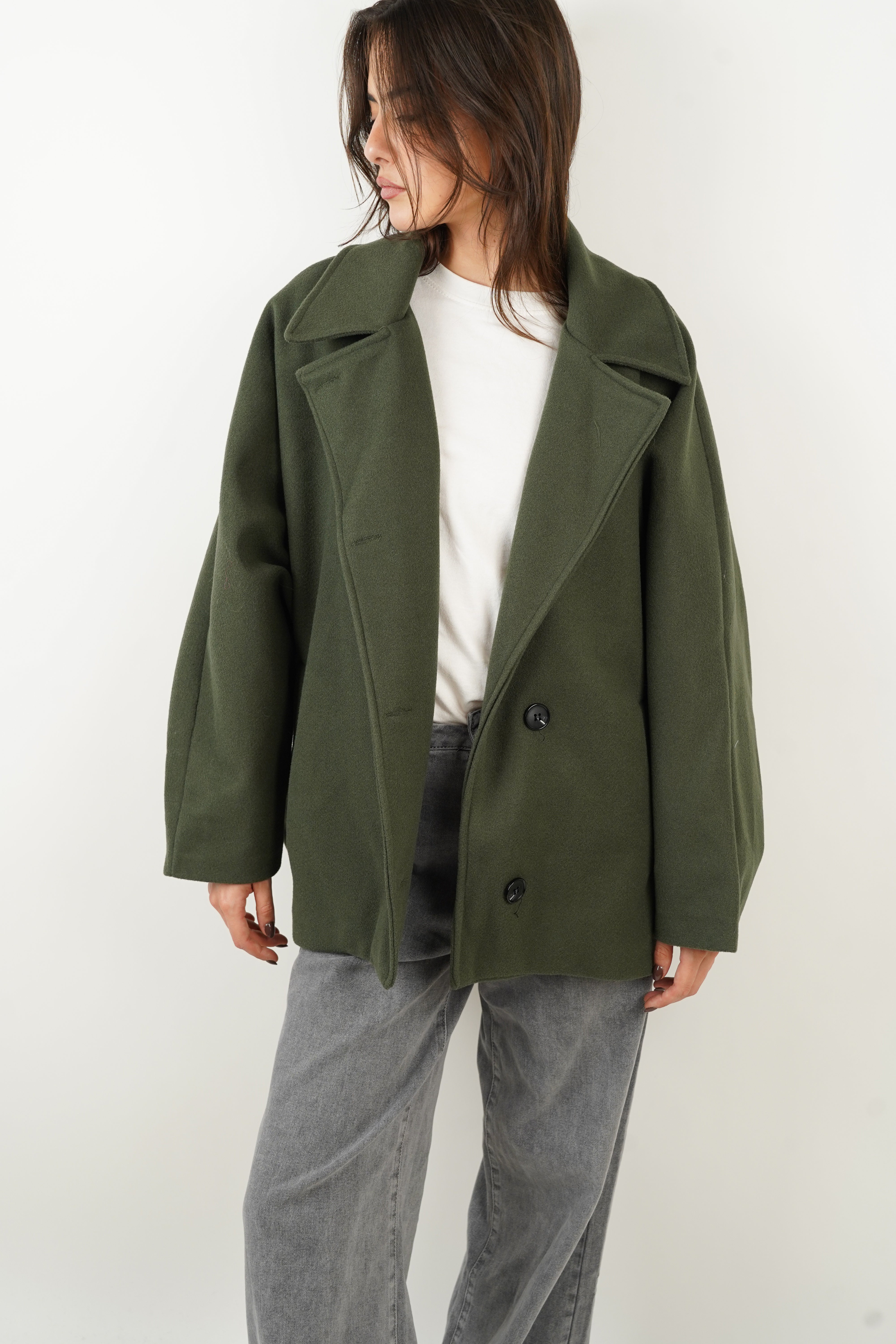 Manteau Agathe kaki