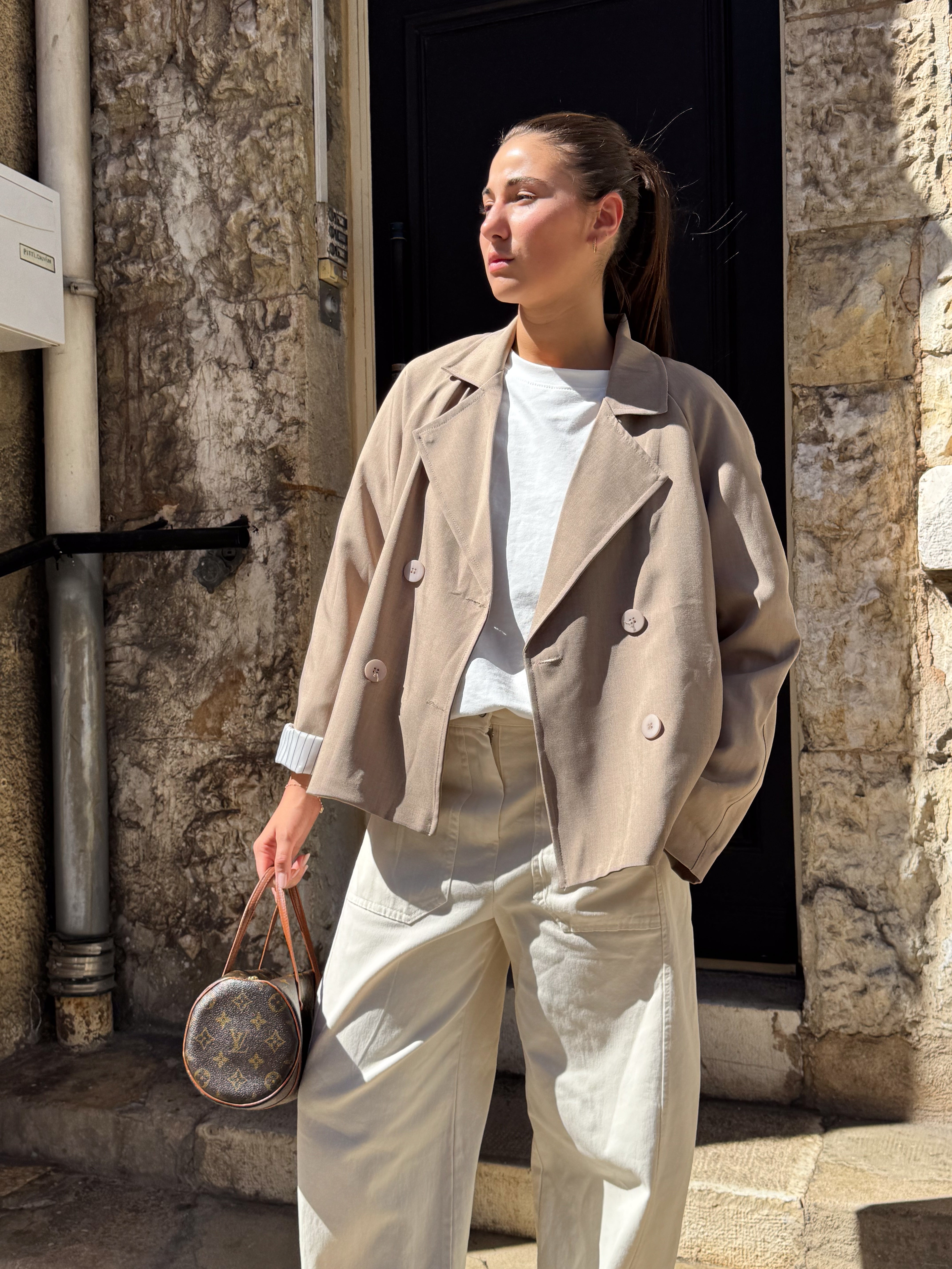 Nolan taupefarbener Blazer