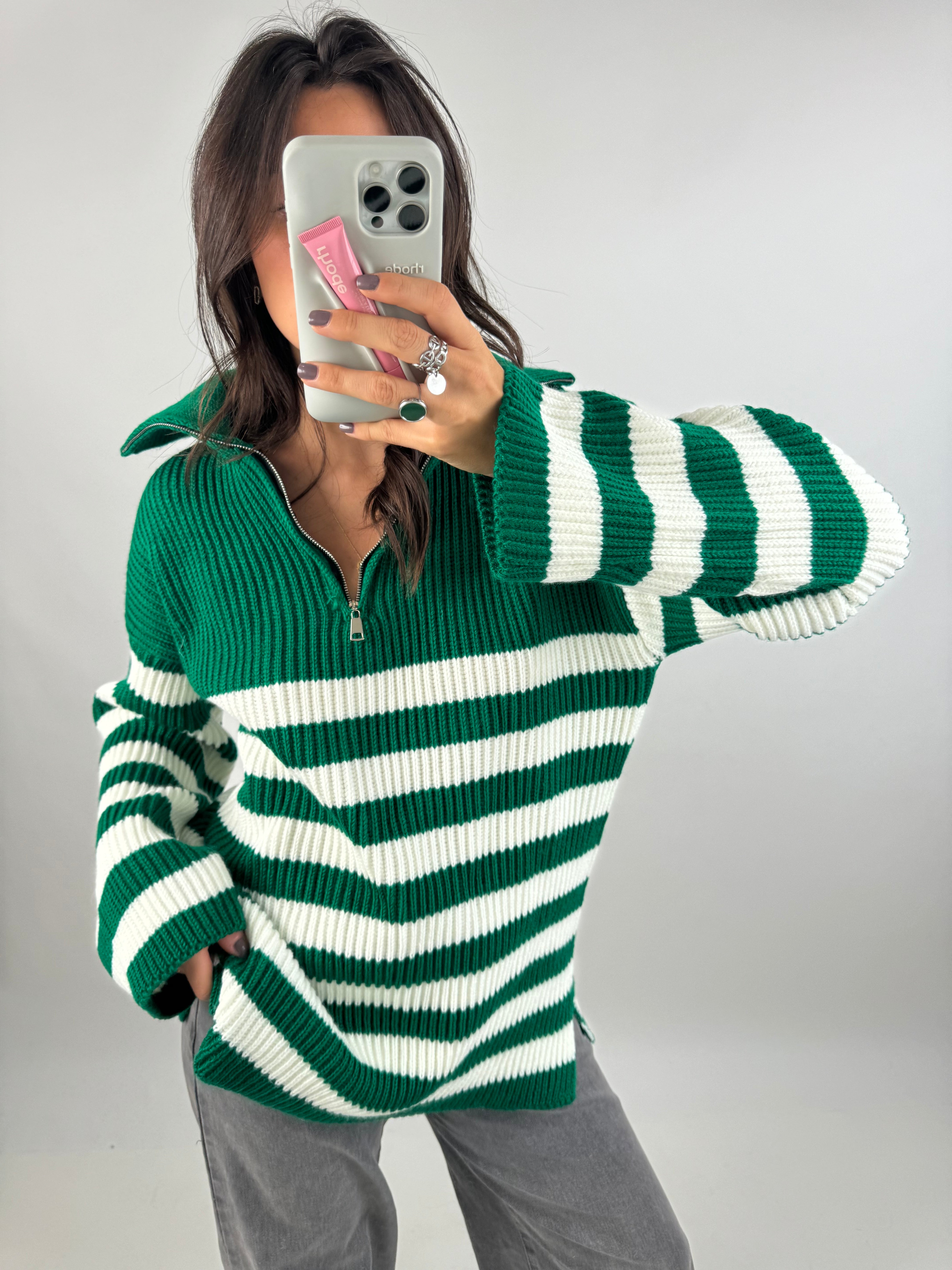 Marie green sweater