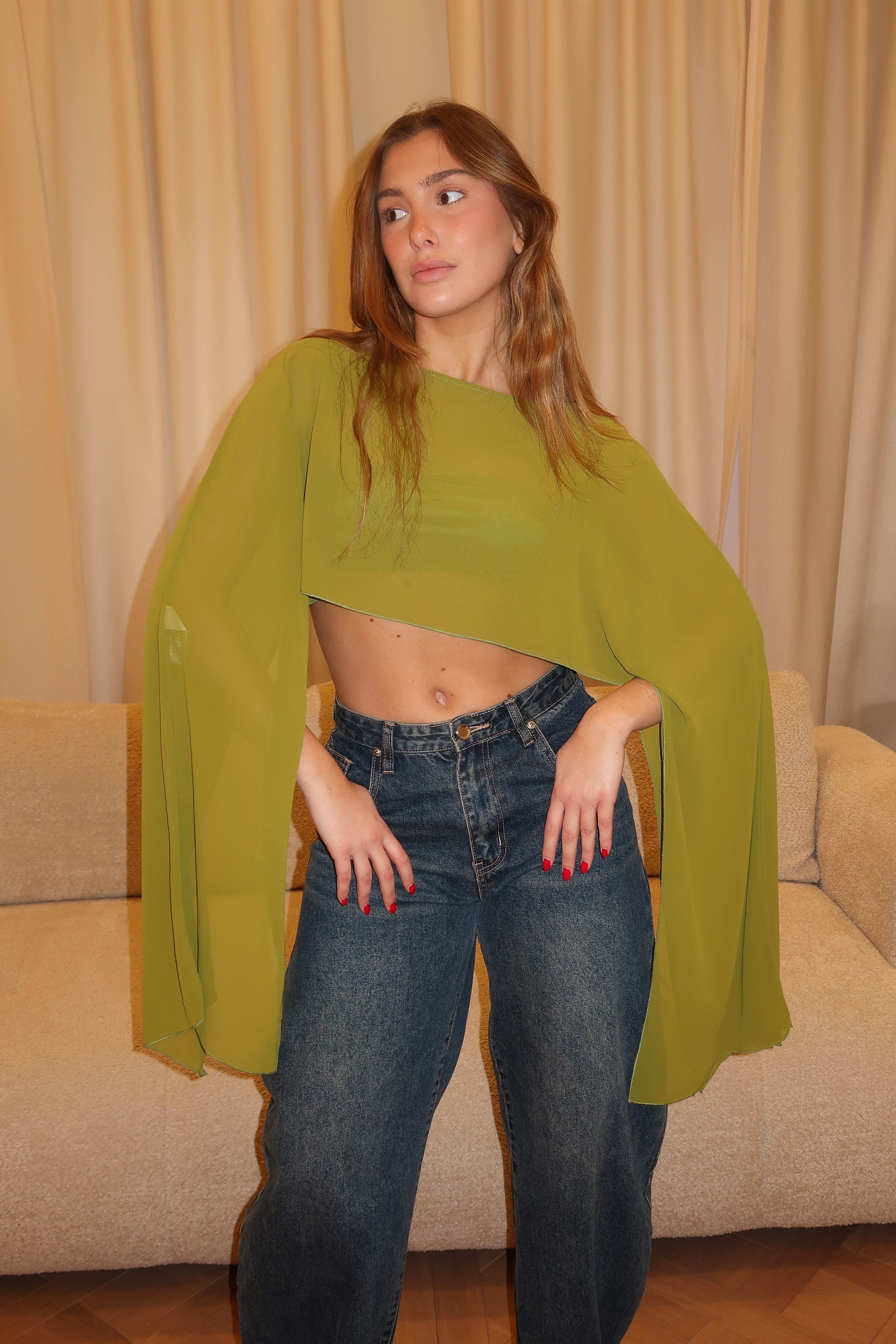 Cherry Cape olive green