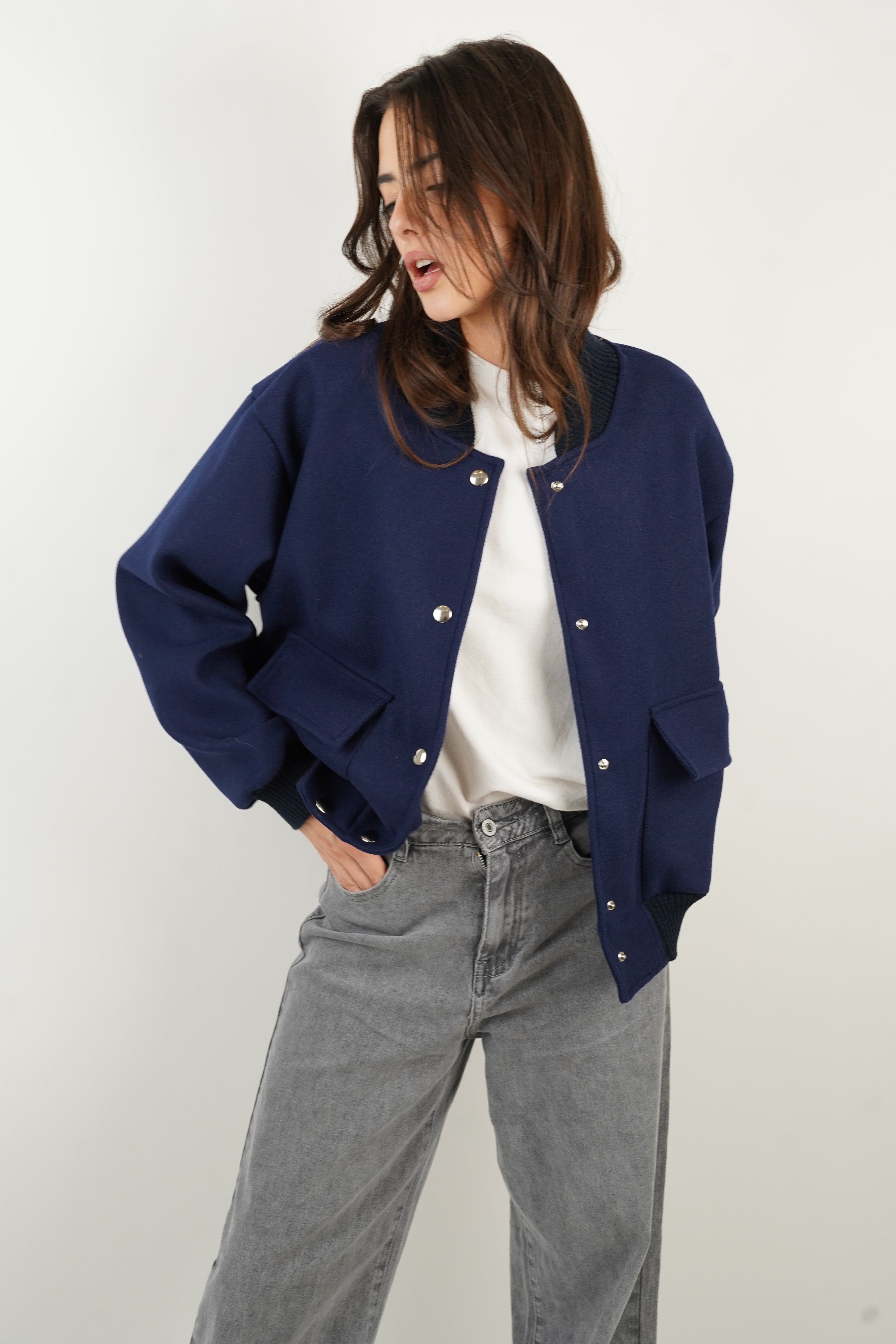 Bomber Céline bleu