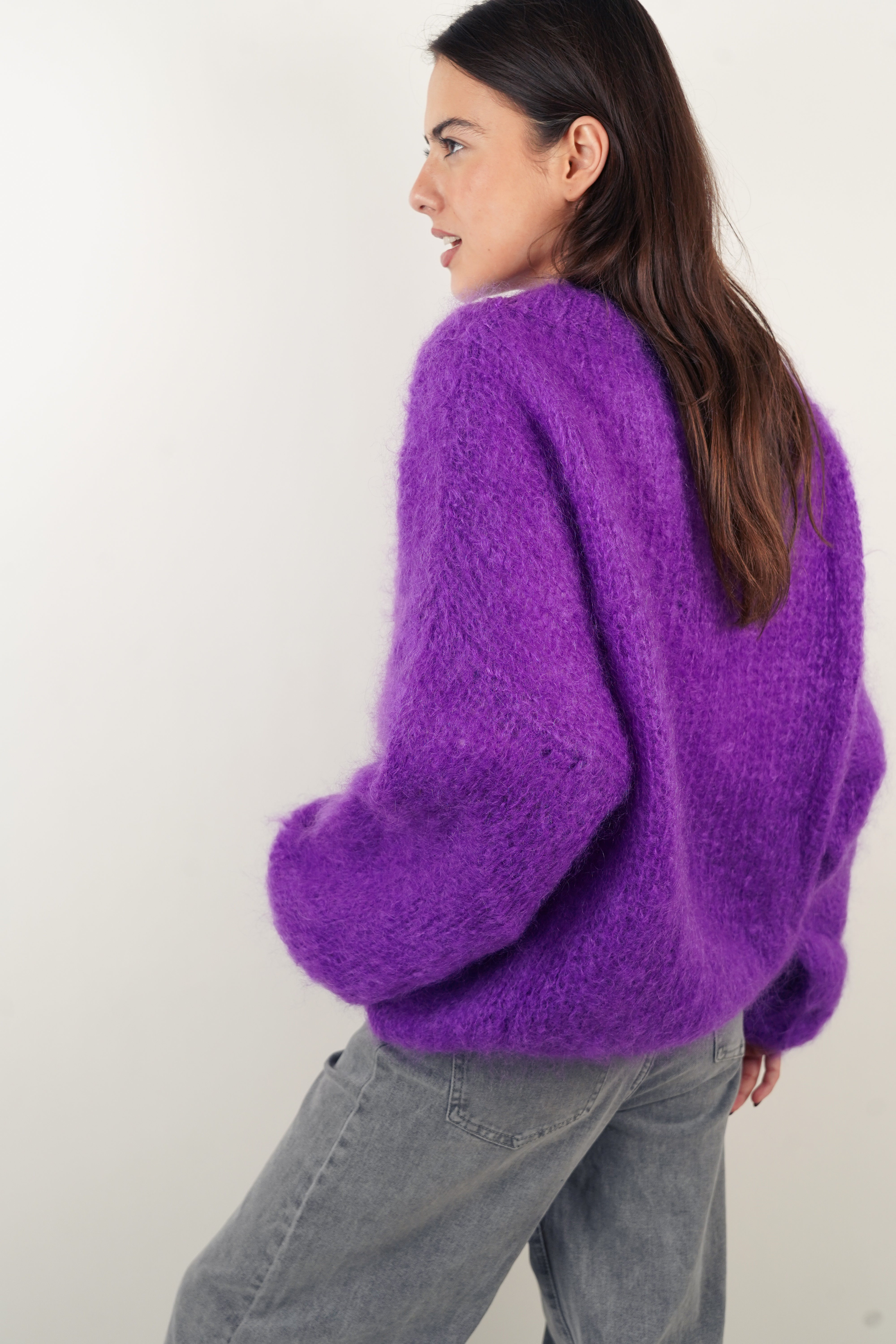 Pull Dina mohair violet