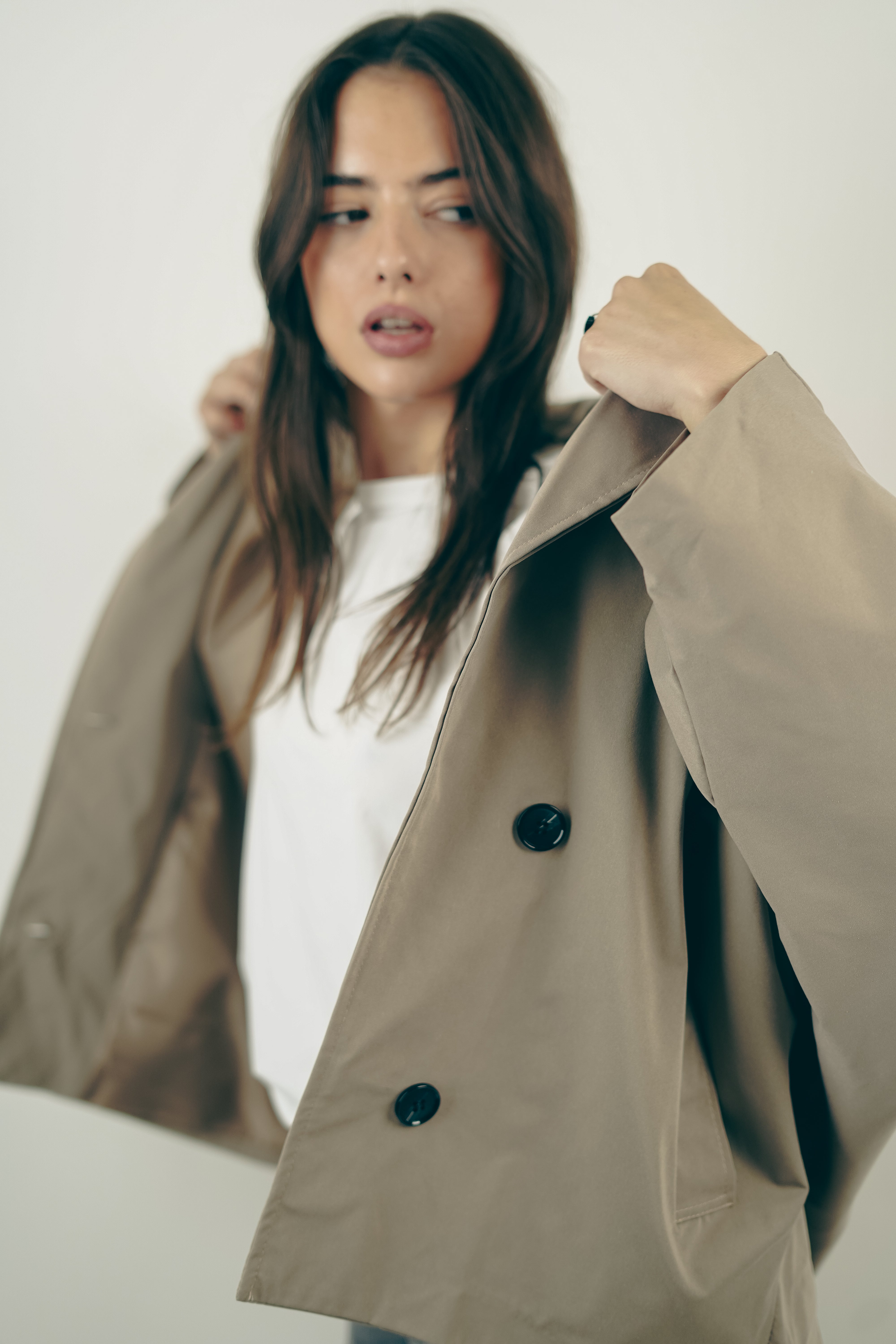 Ella Trenchcoat Taupe