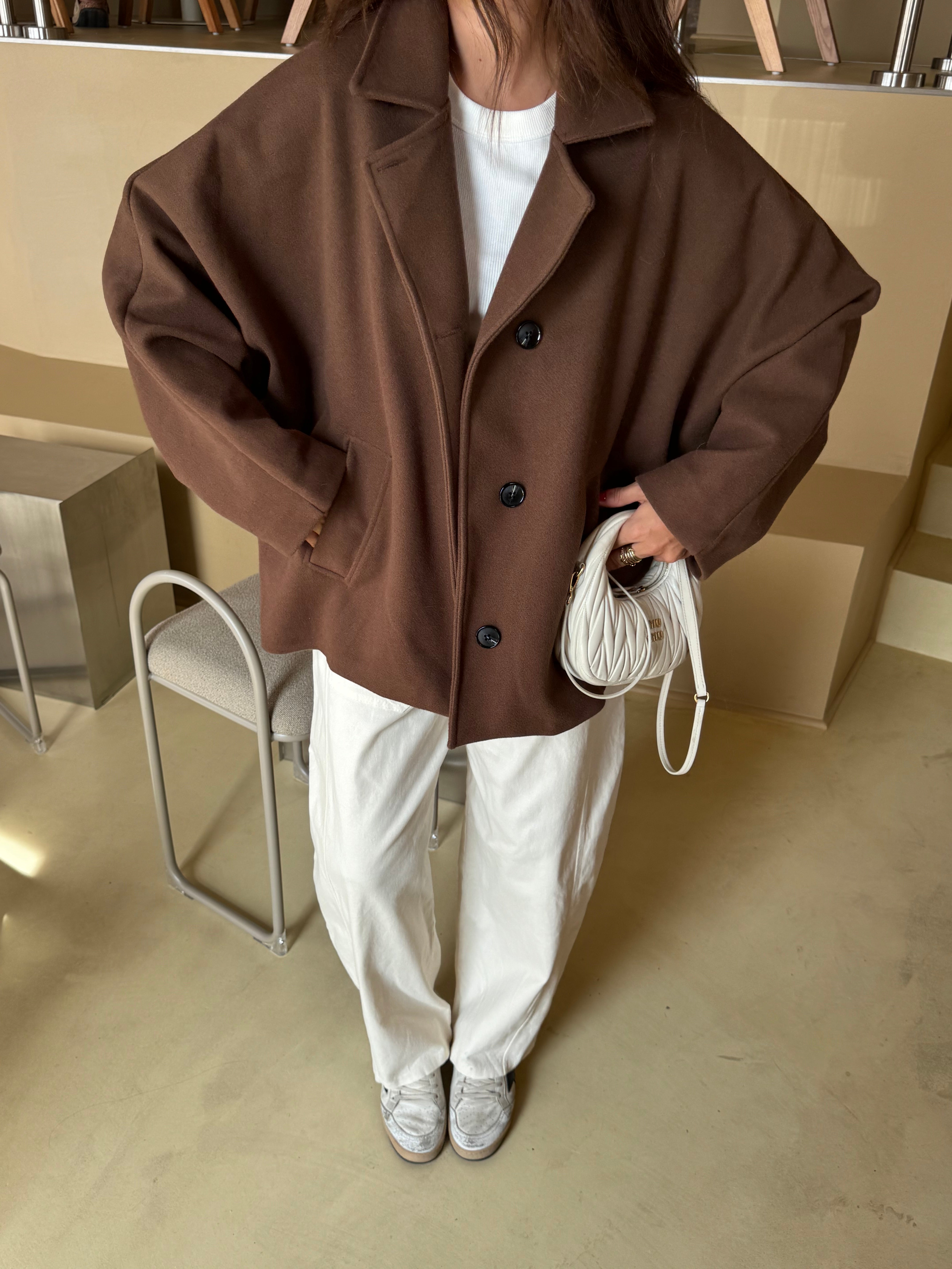 Brauner Agathe-Mantel