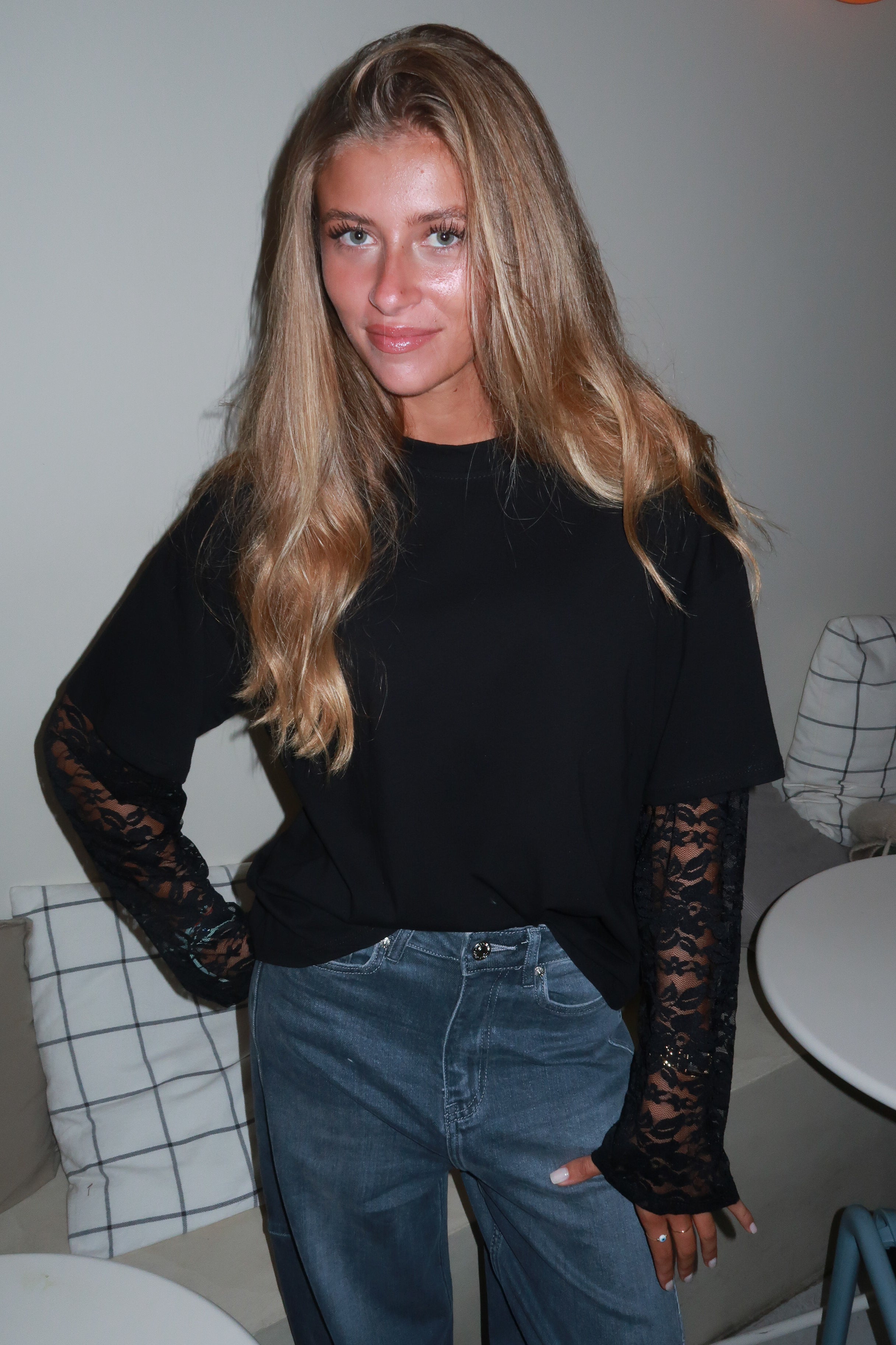 Lena schwarzes T-Shirt