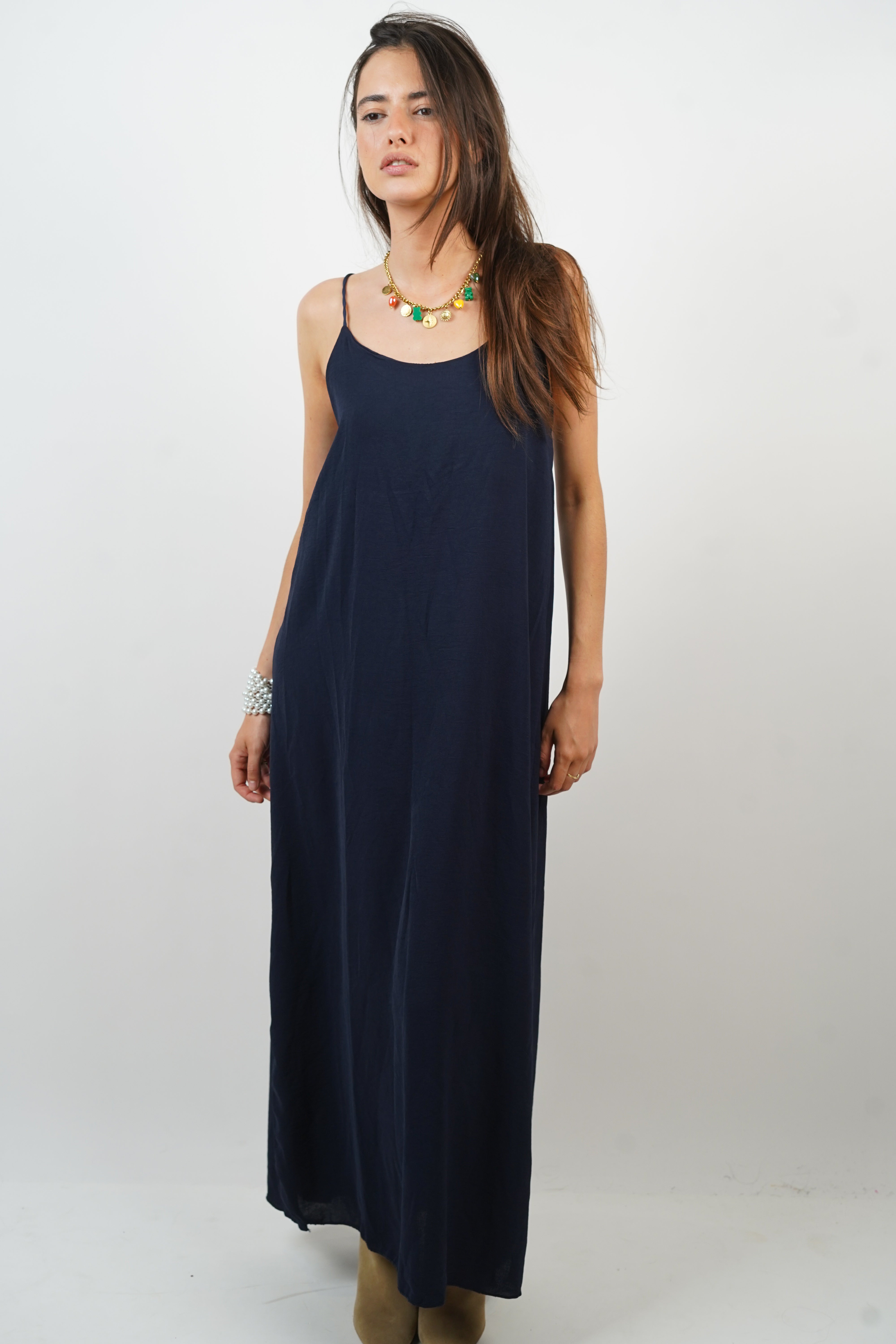 Carla navy blue dress