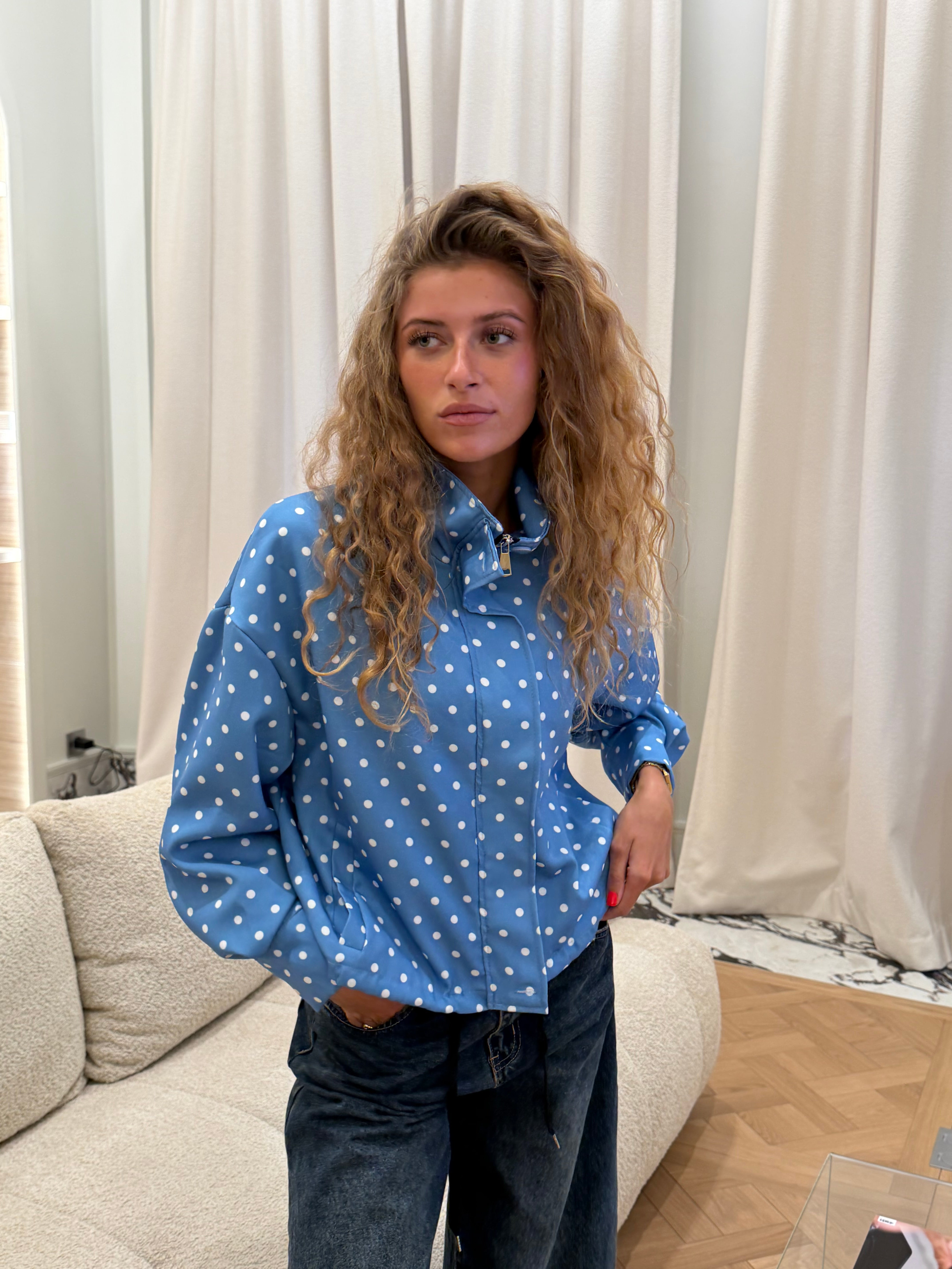 Ljusblå sjömanskavaj