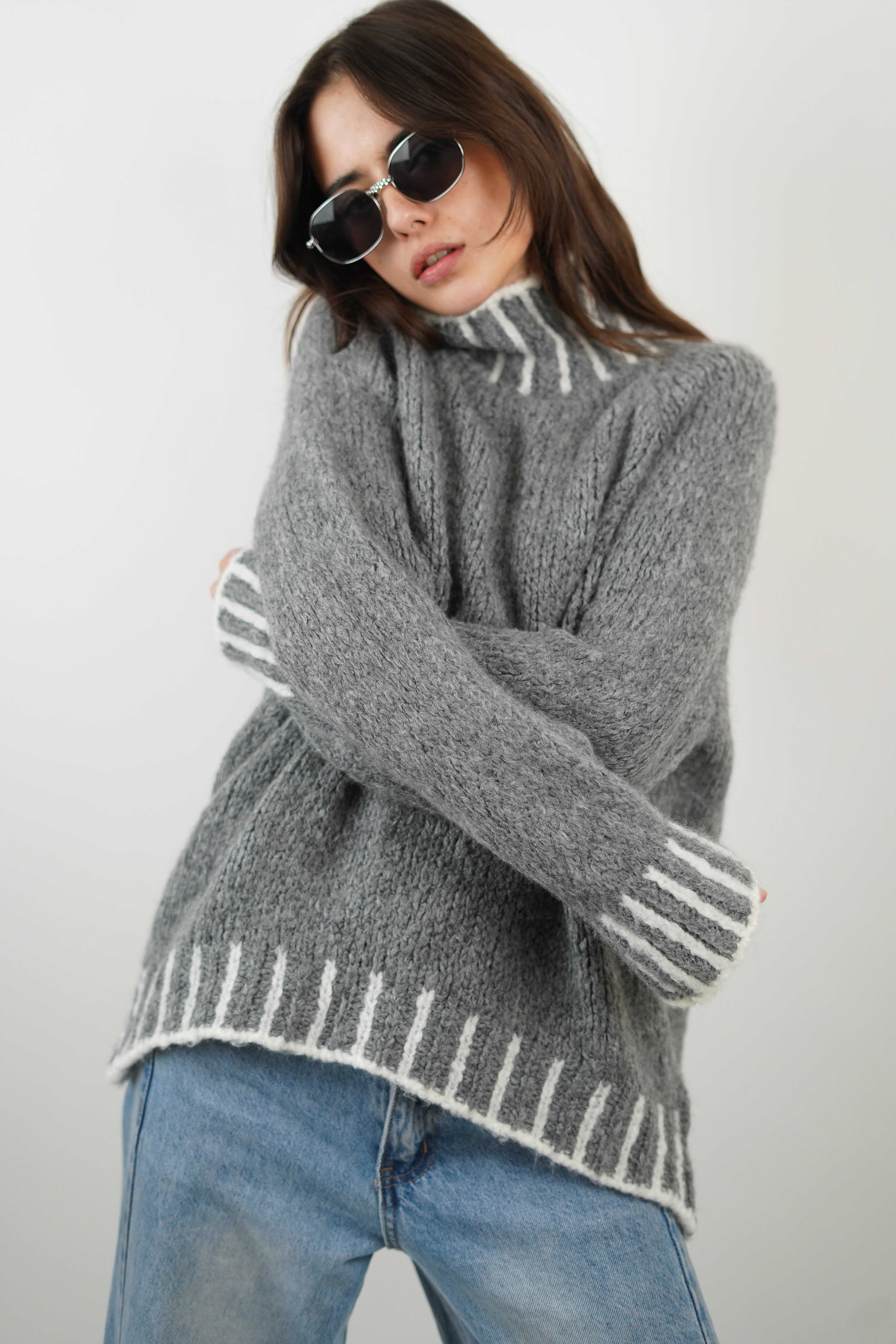 Gena gray sweater