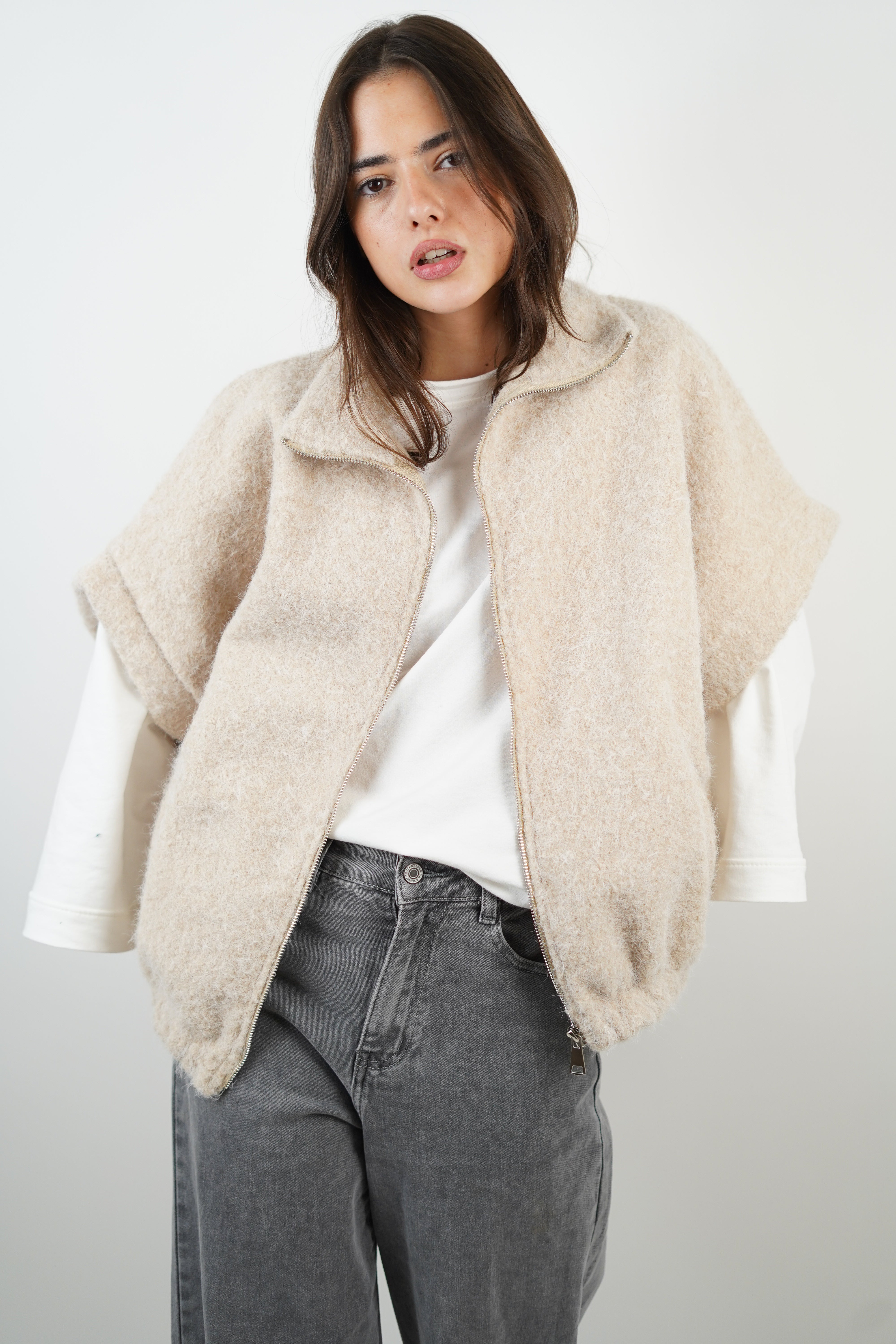 Bomber Manon beige