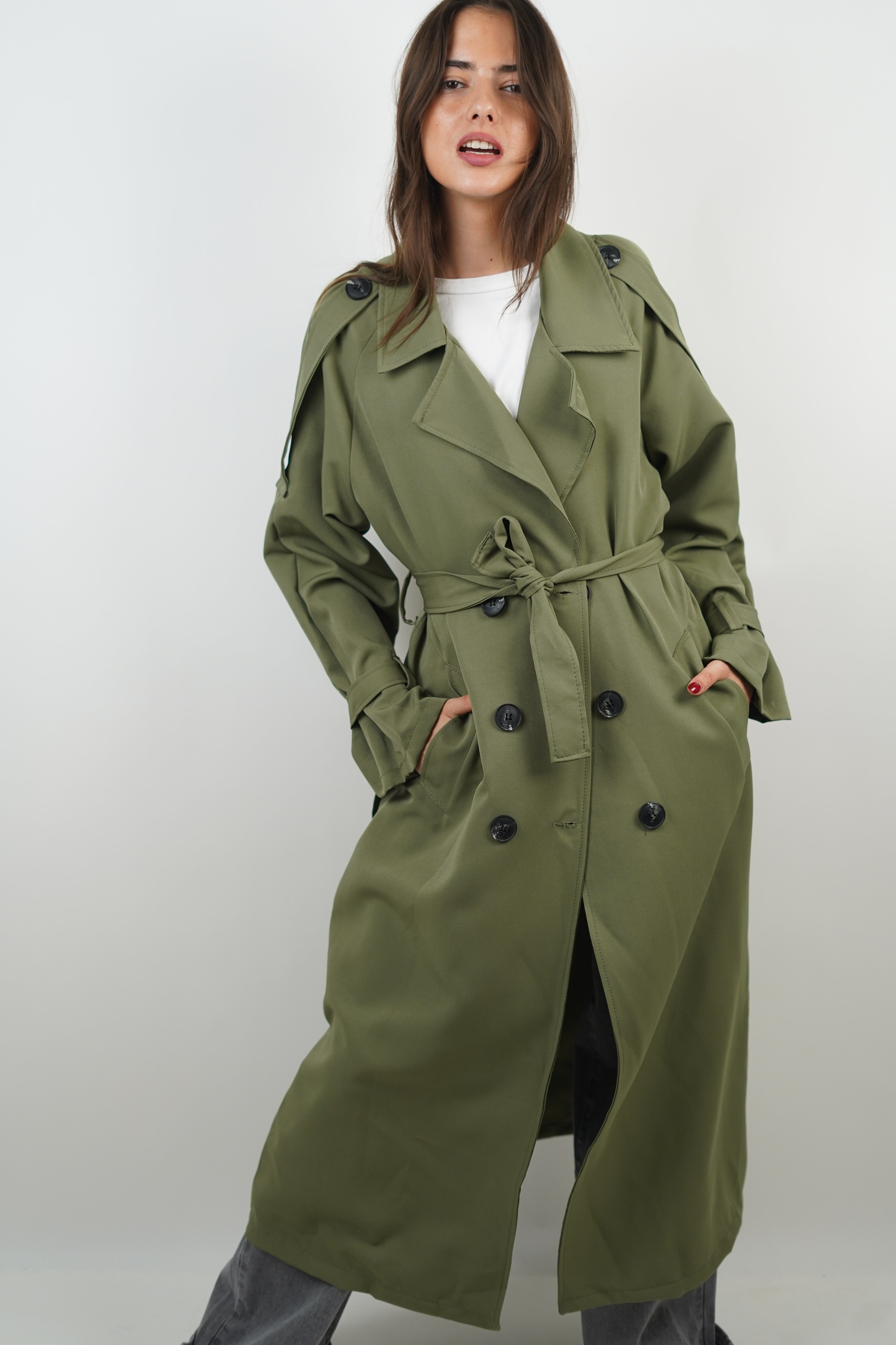 Lola Khaki-Trenchcoat