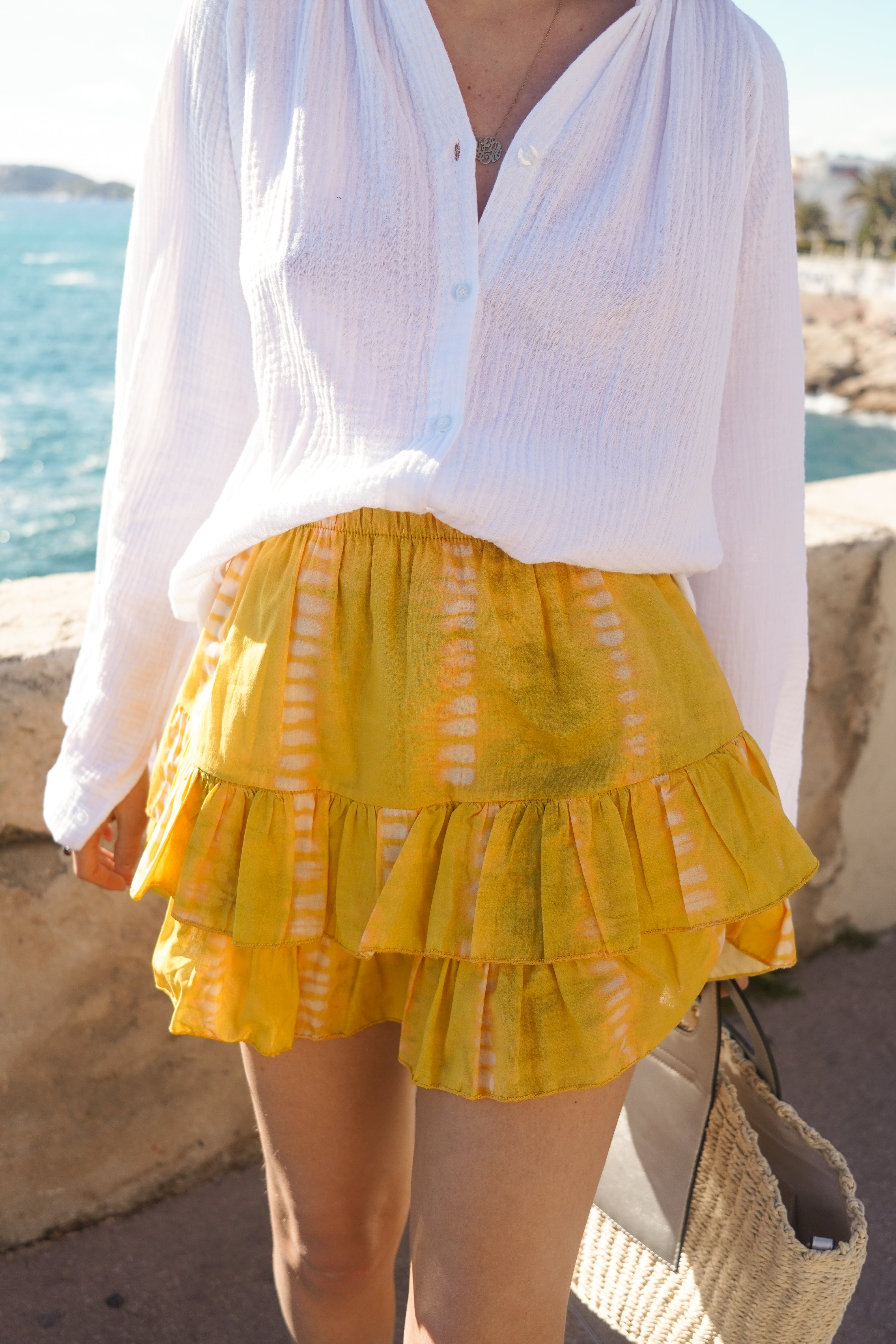 Jupe-short Cali jaune