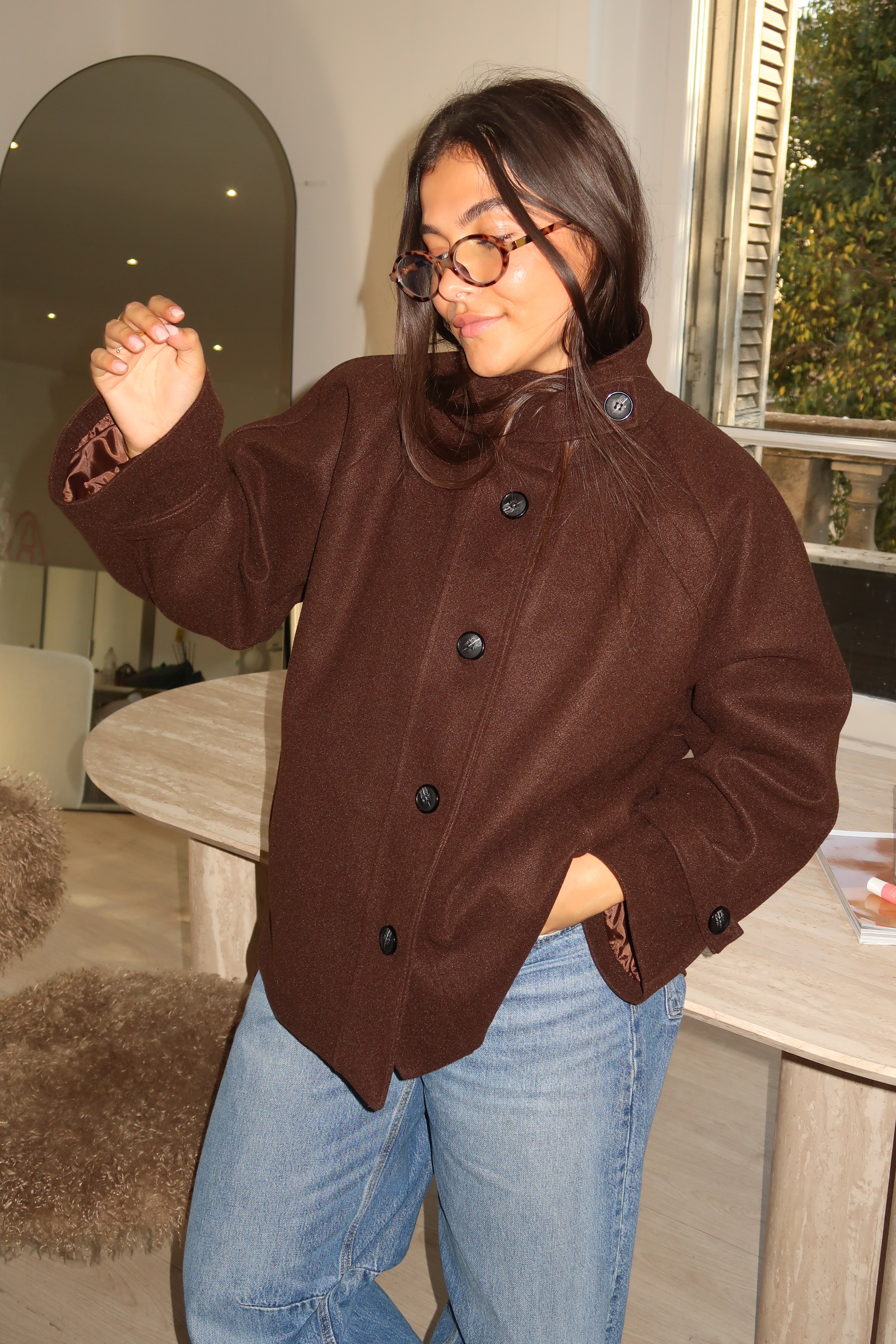 Manteau Calix marron