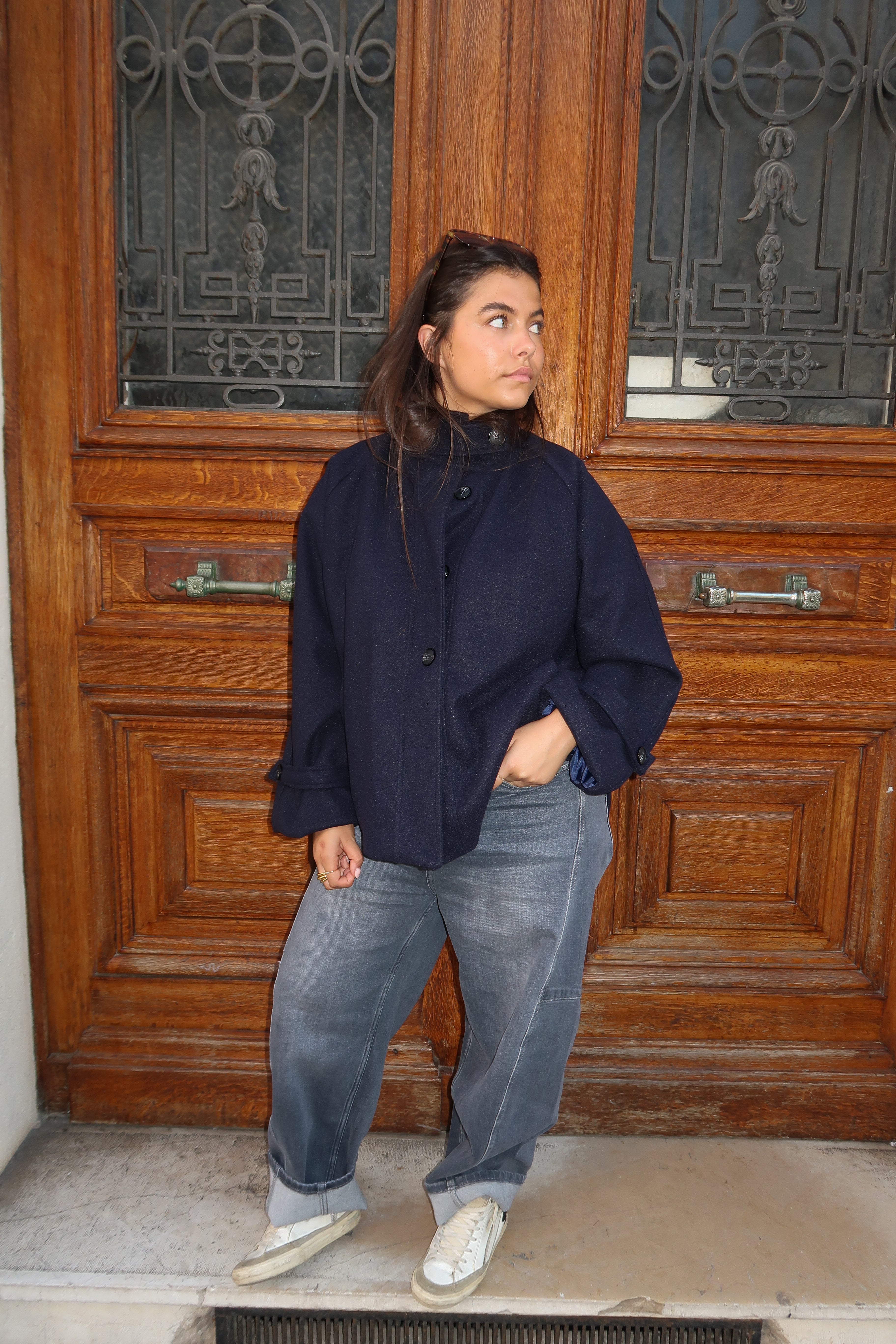 Calix Navy Blue Coat
