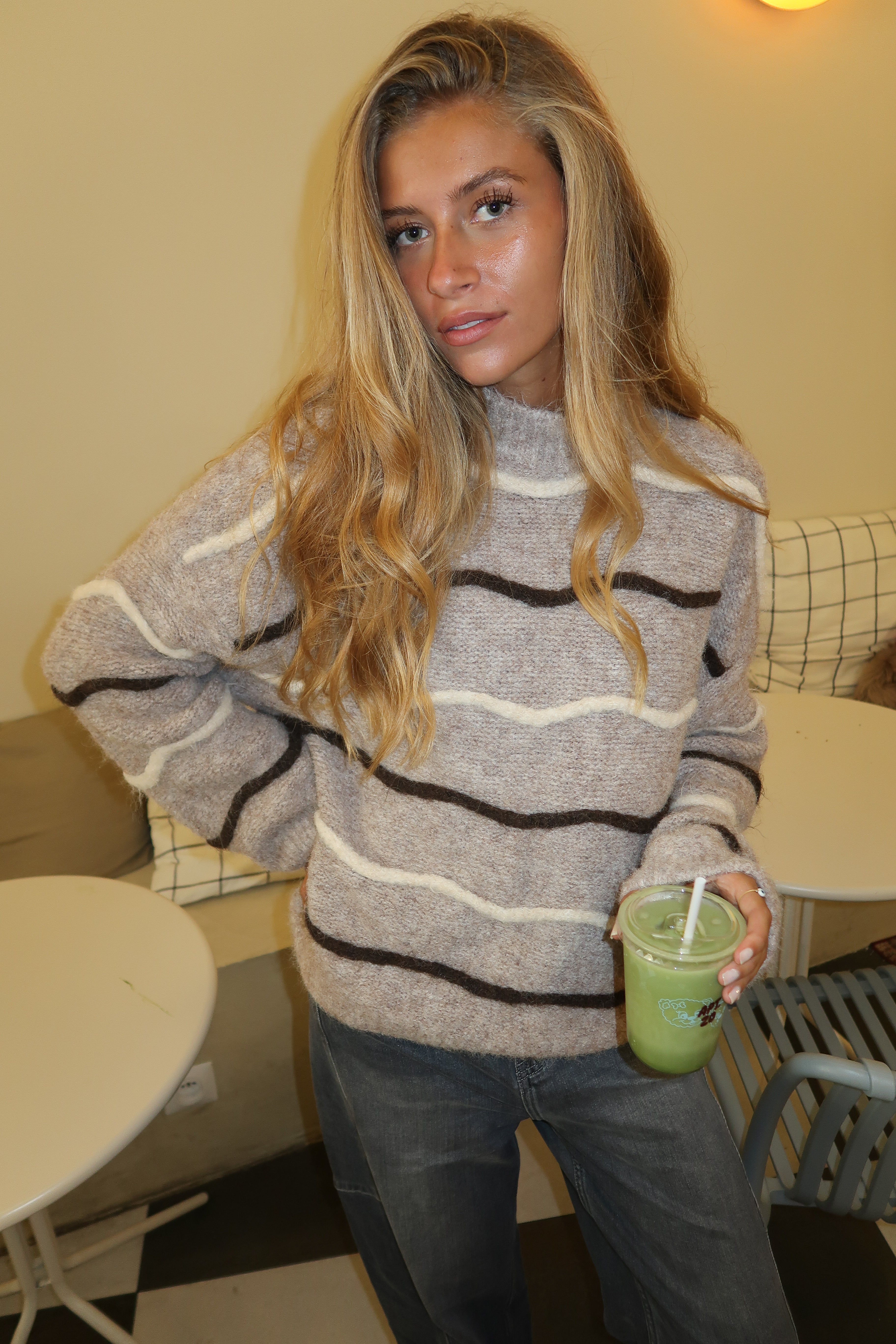 Taupefarbener Pullover Alizée