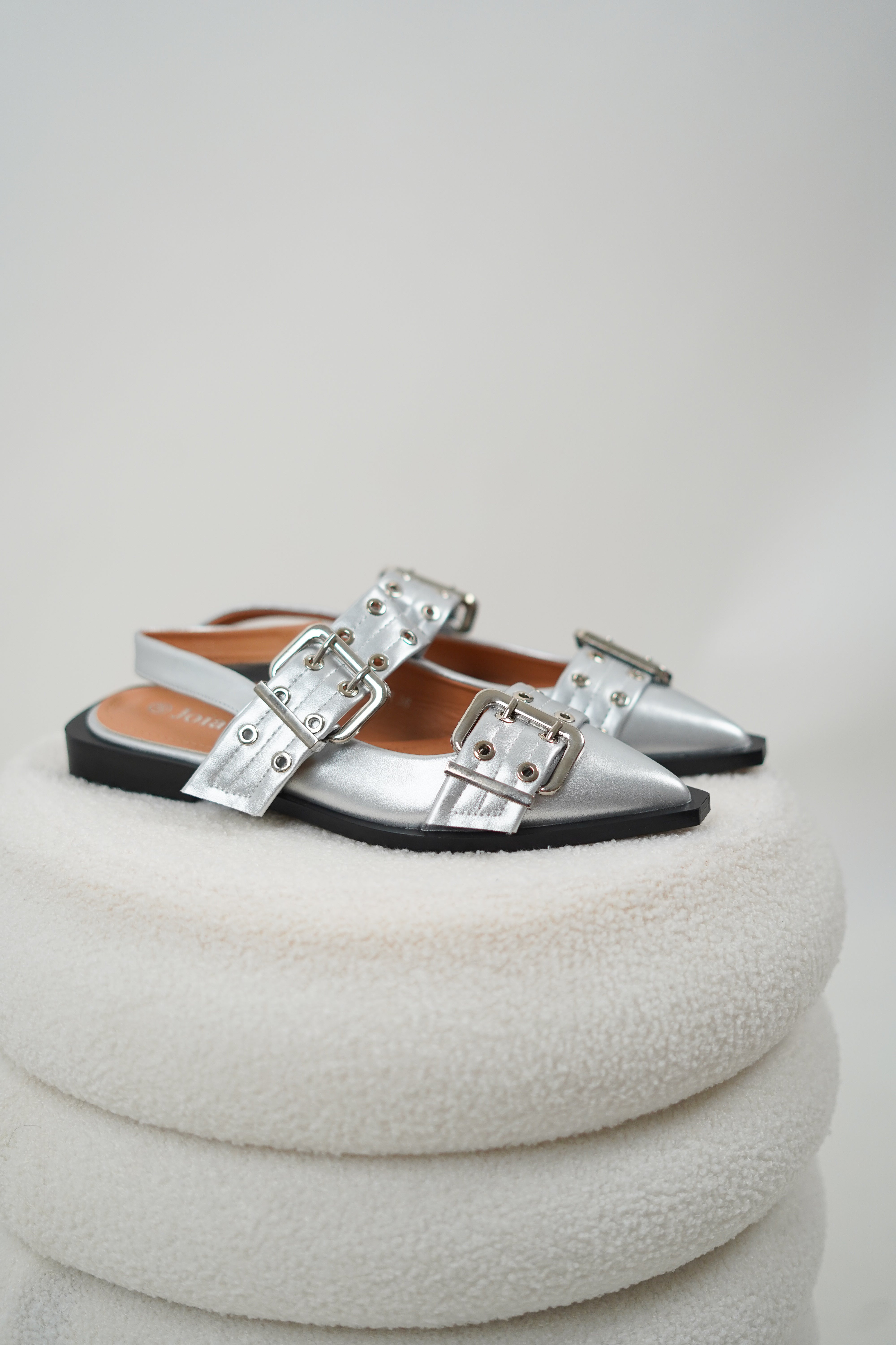 Louna silver ballerinas