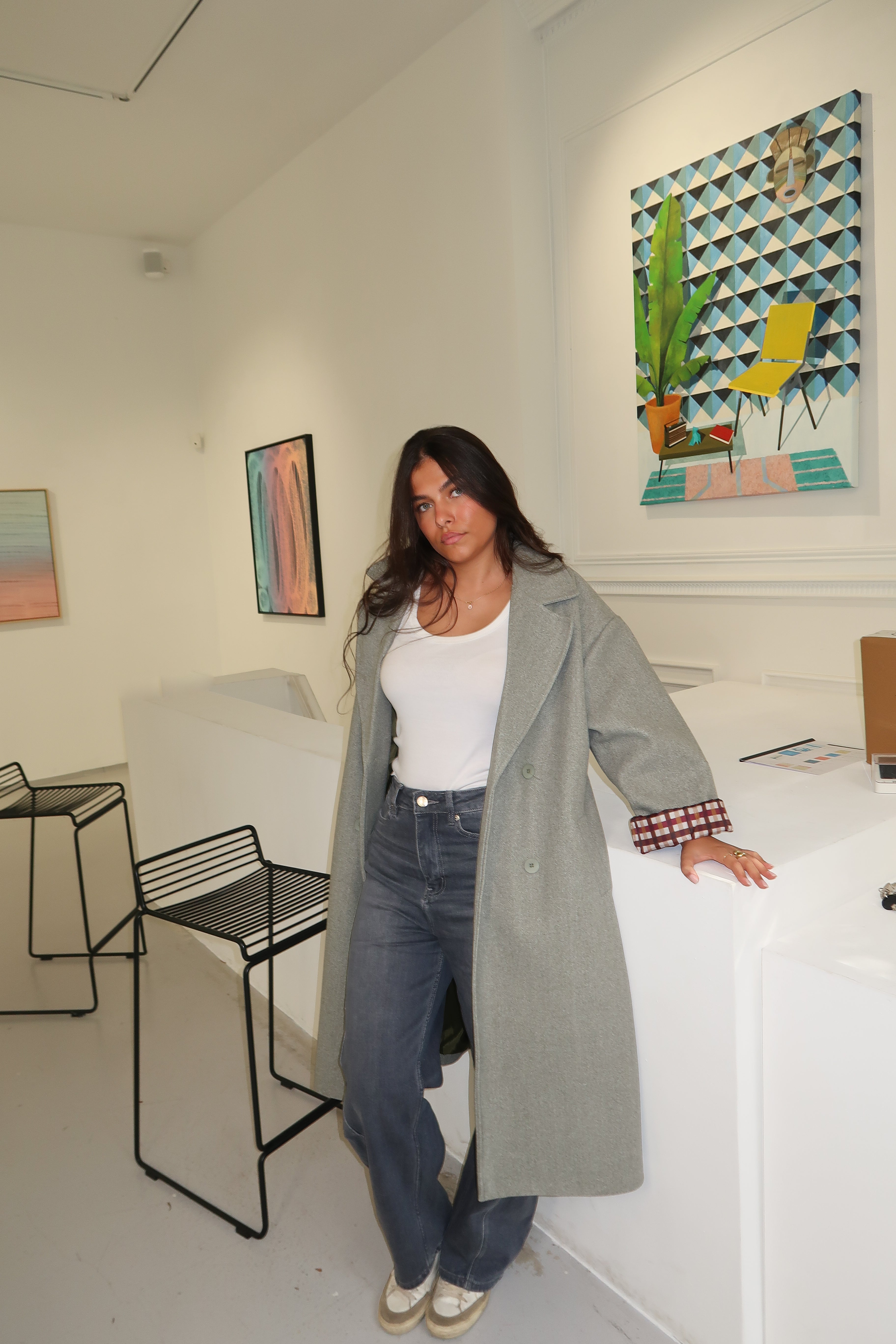 Manteau Charlie gris foncé