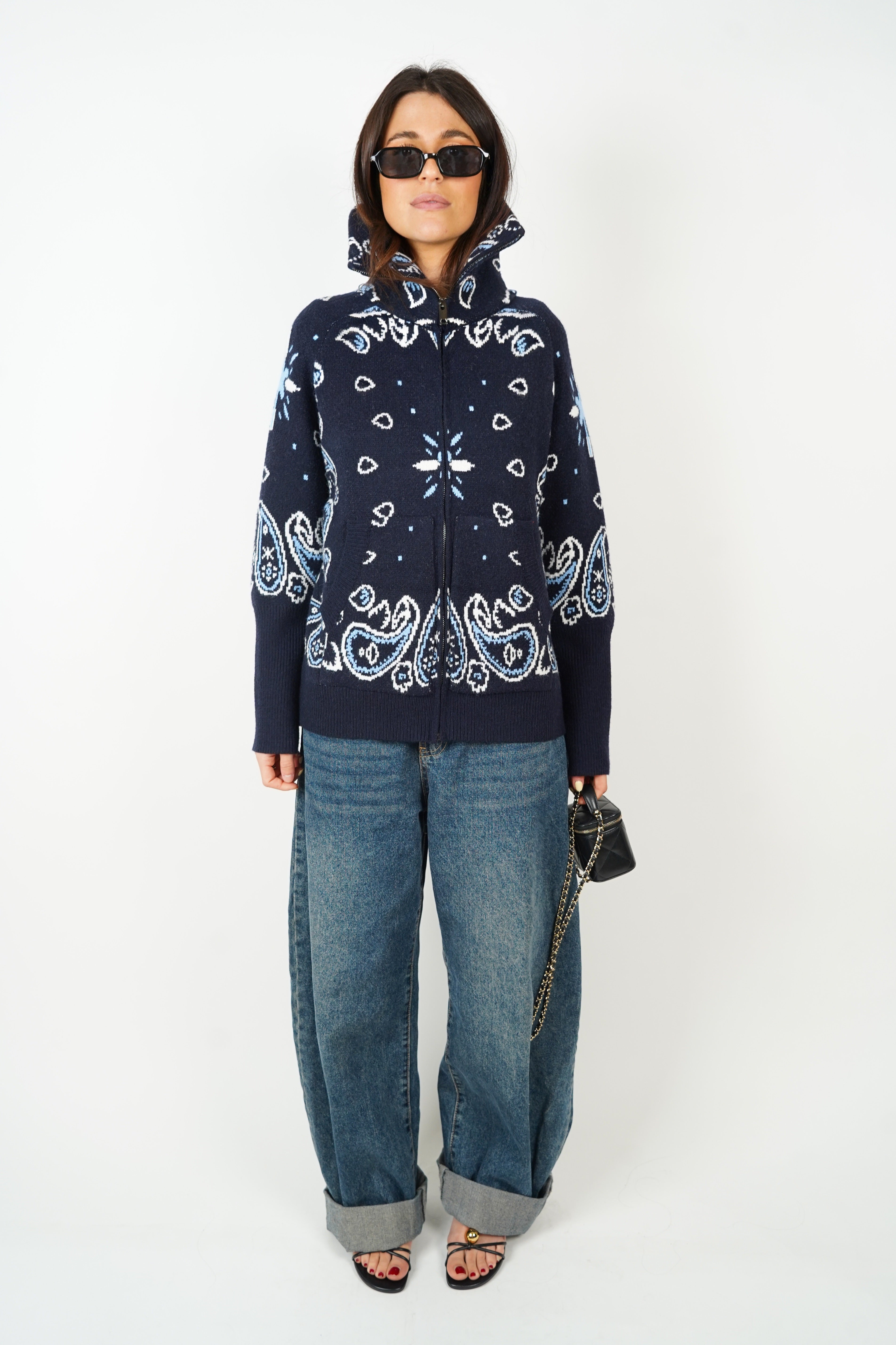 Vestă Carla albastră