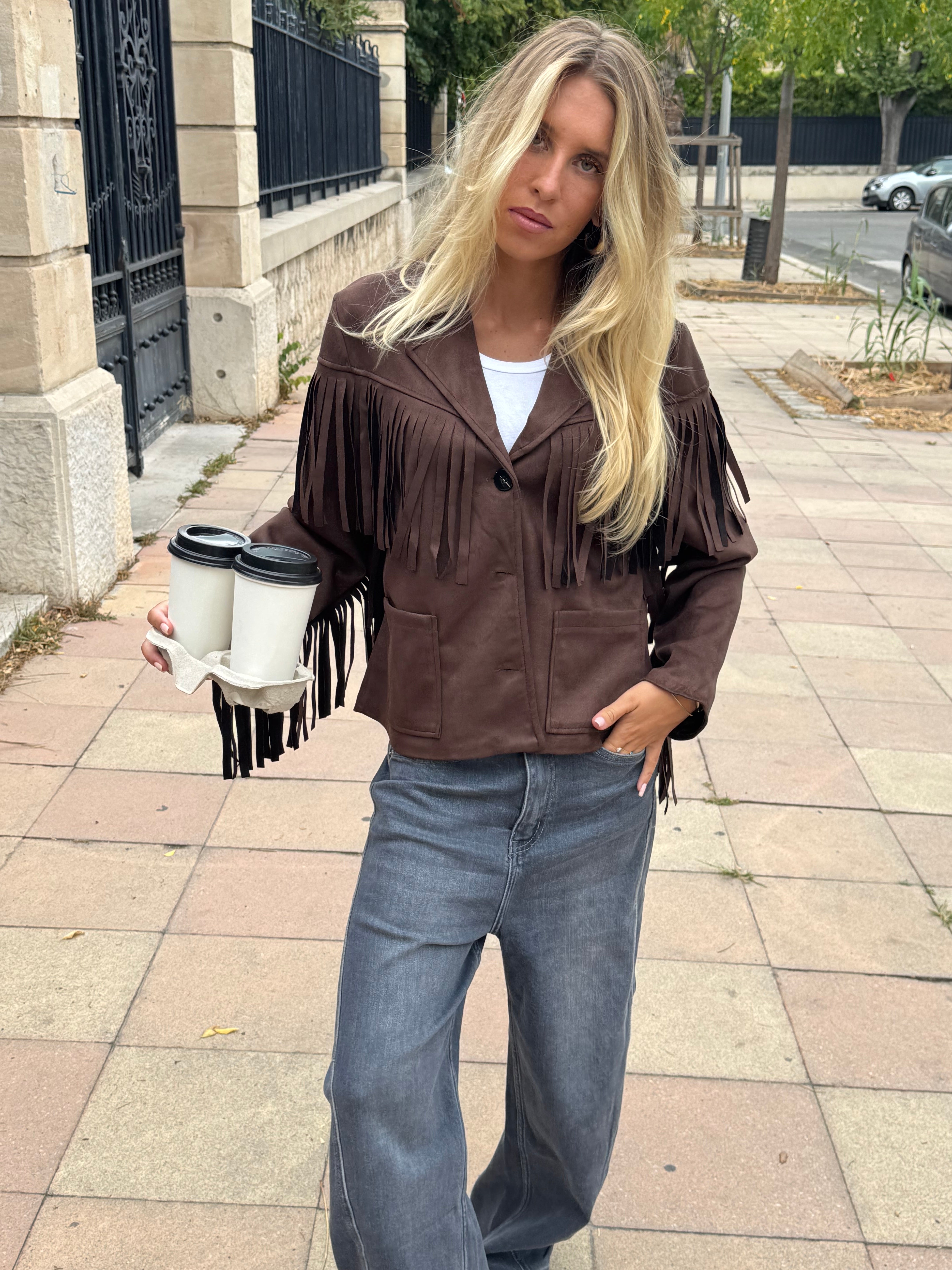 Veste Laëticia marron