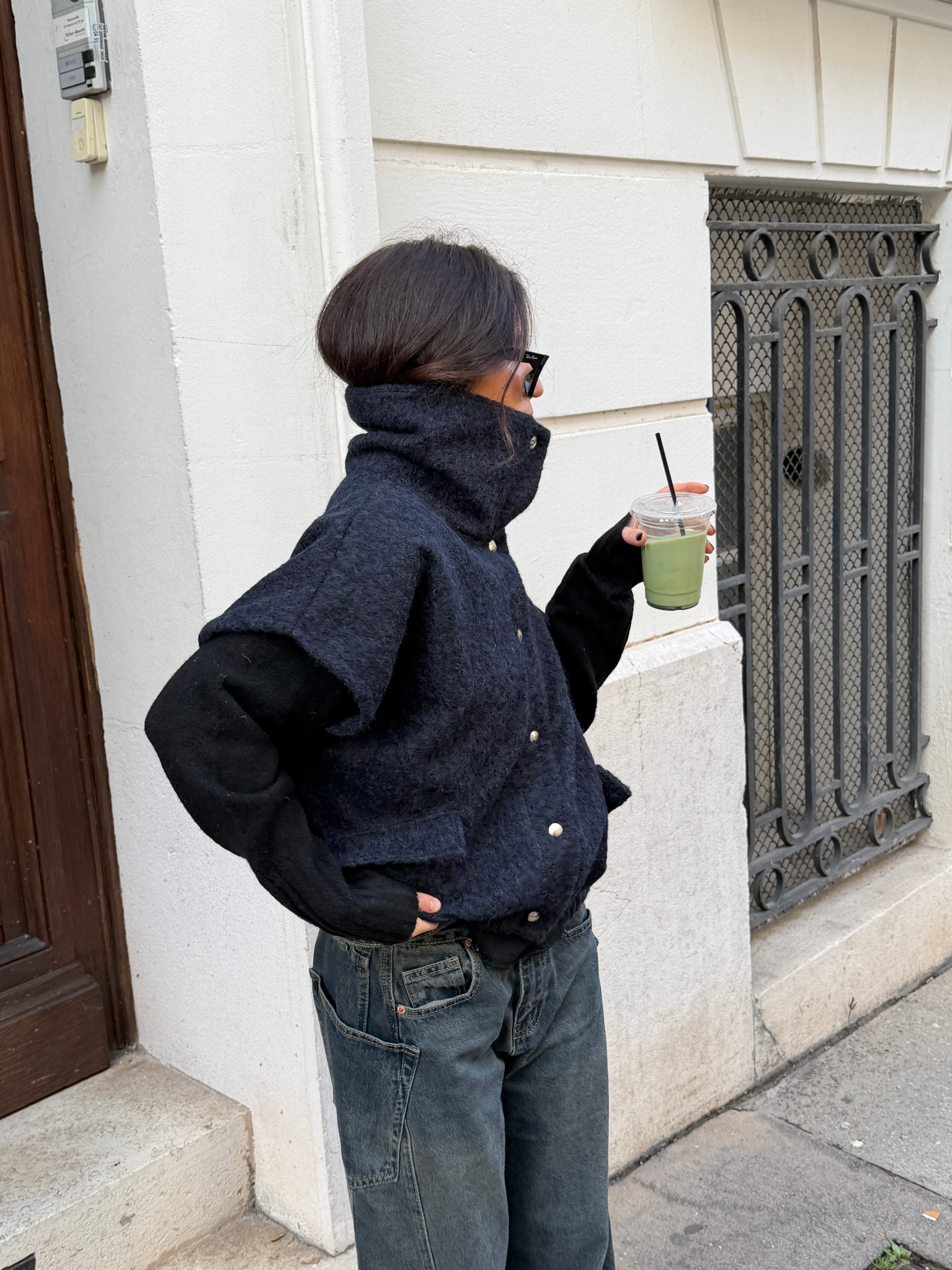 Marineblaue Jacke „Anais“