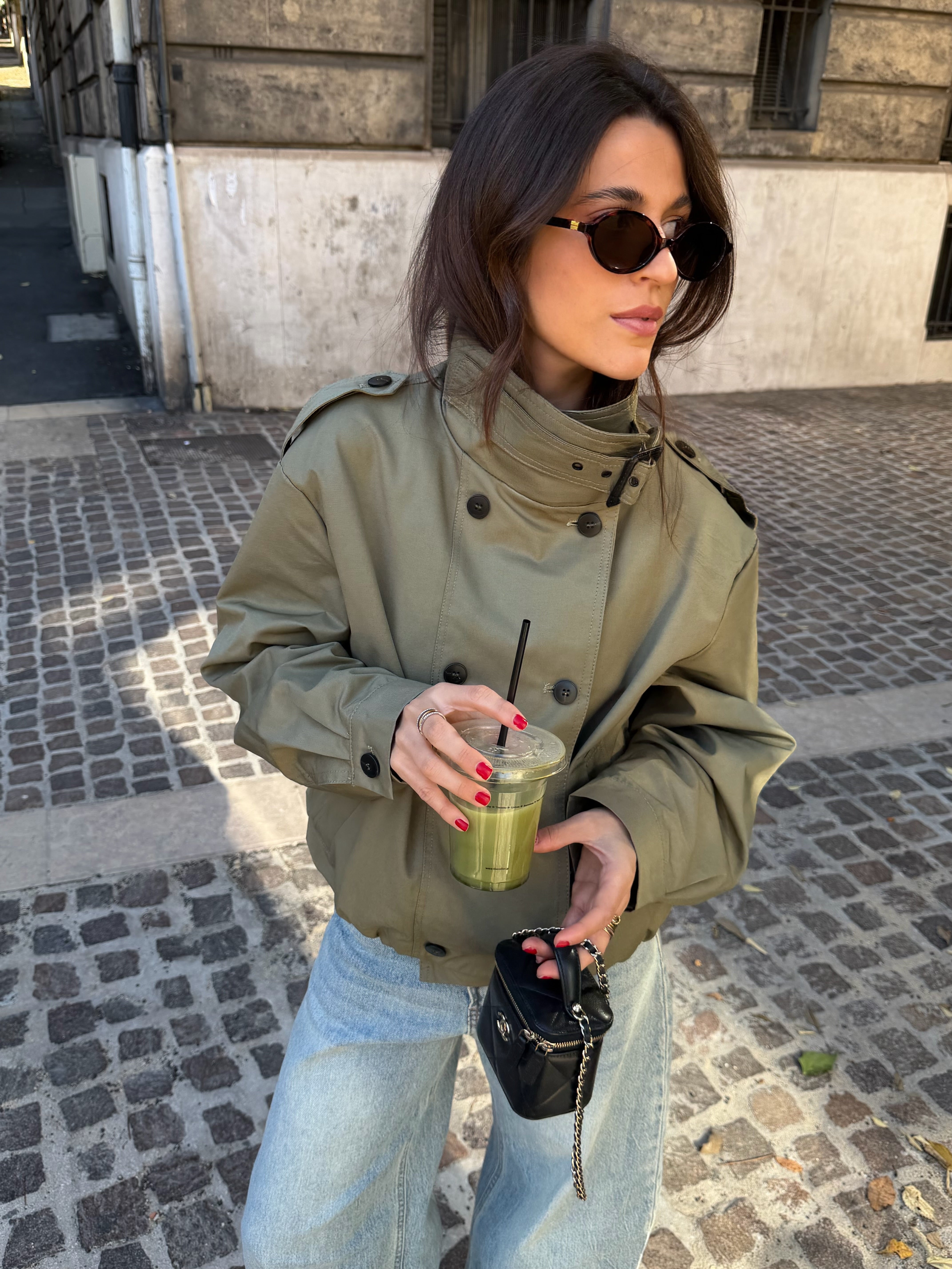 Khaki Colette trench coat