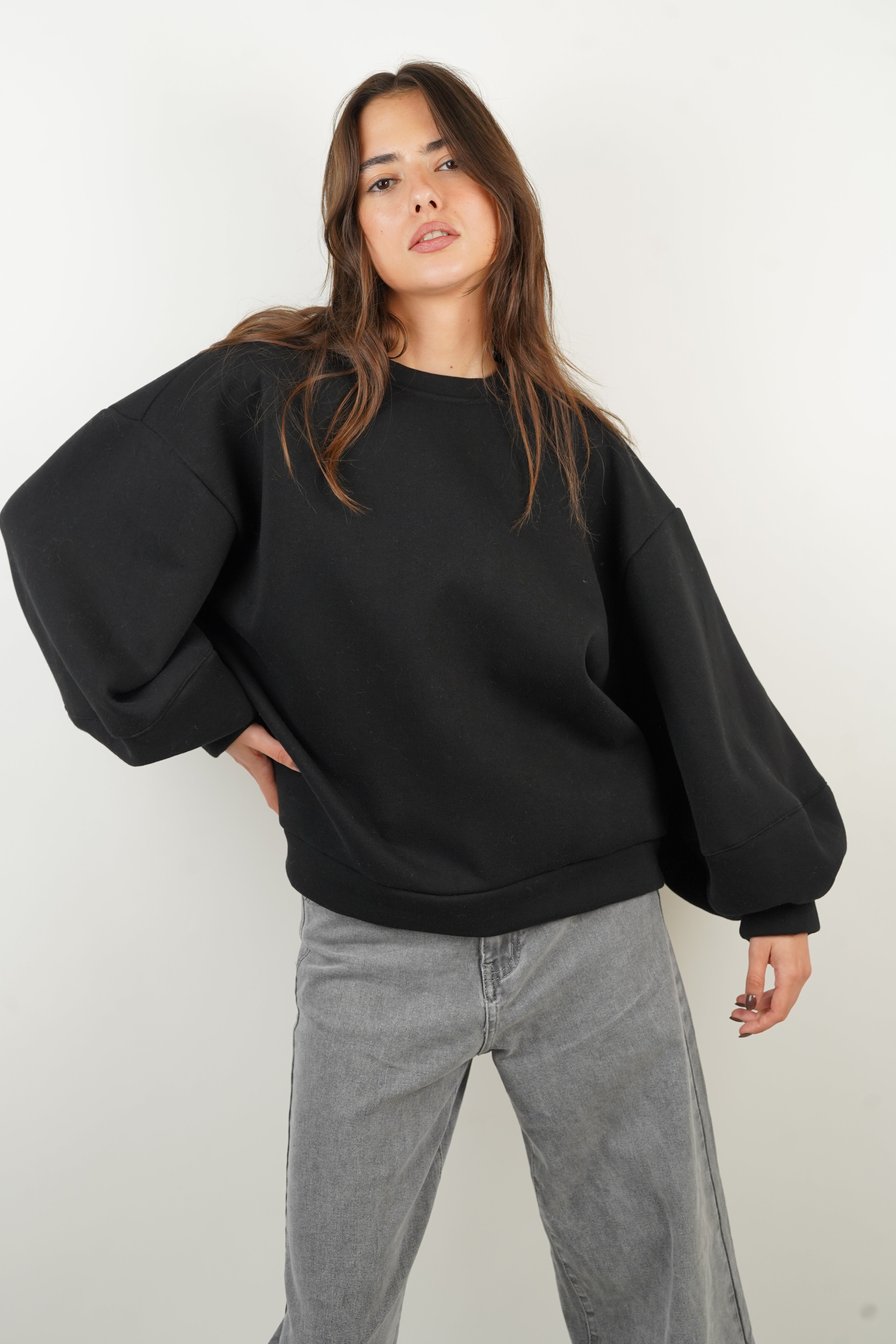 Schwarzes Charlie-Sweatshirt