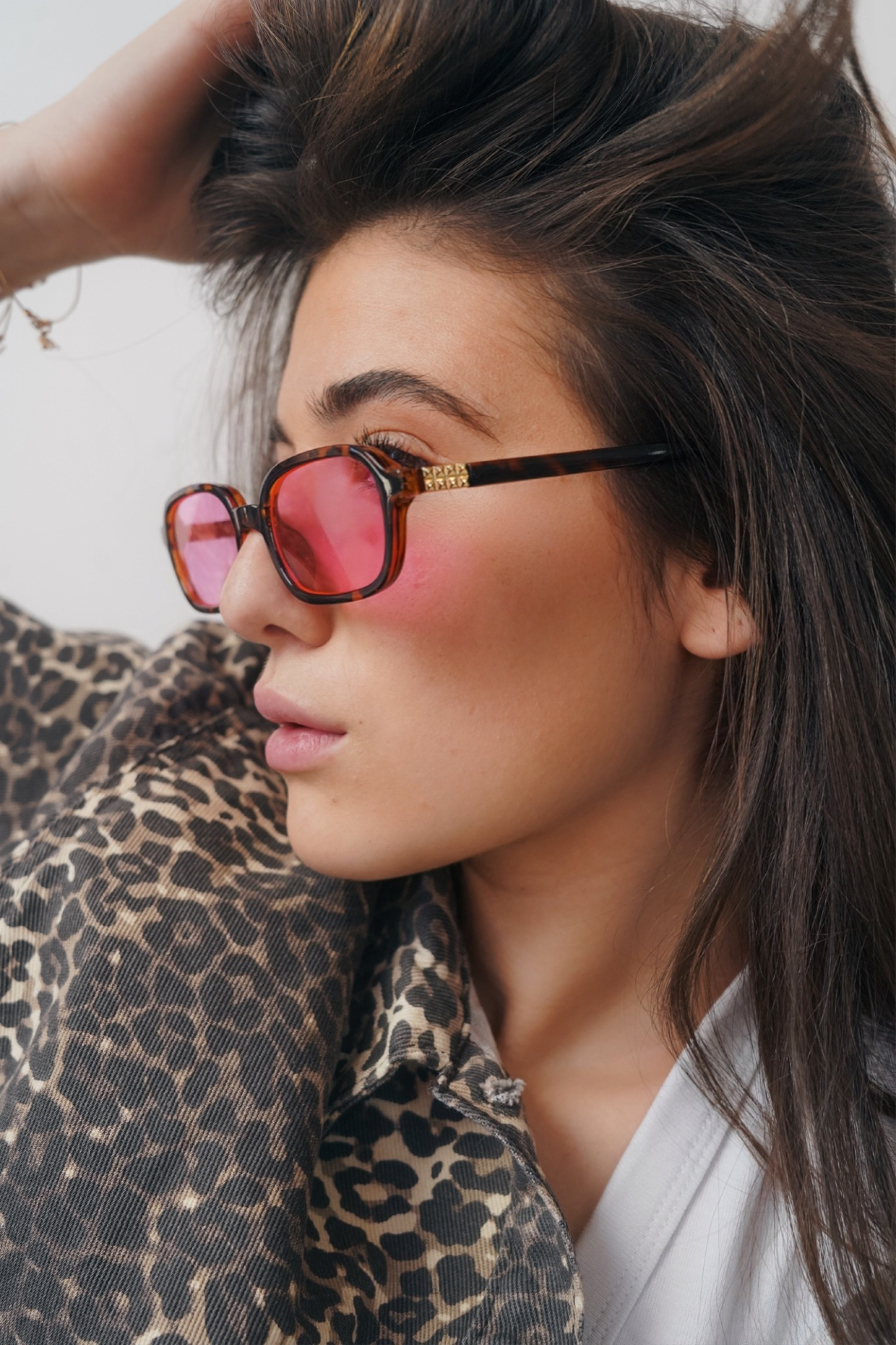 Lunettes de soleil Anissa roses