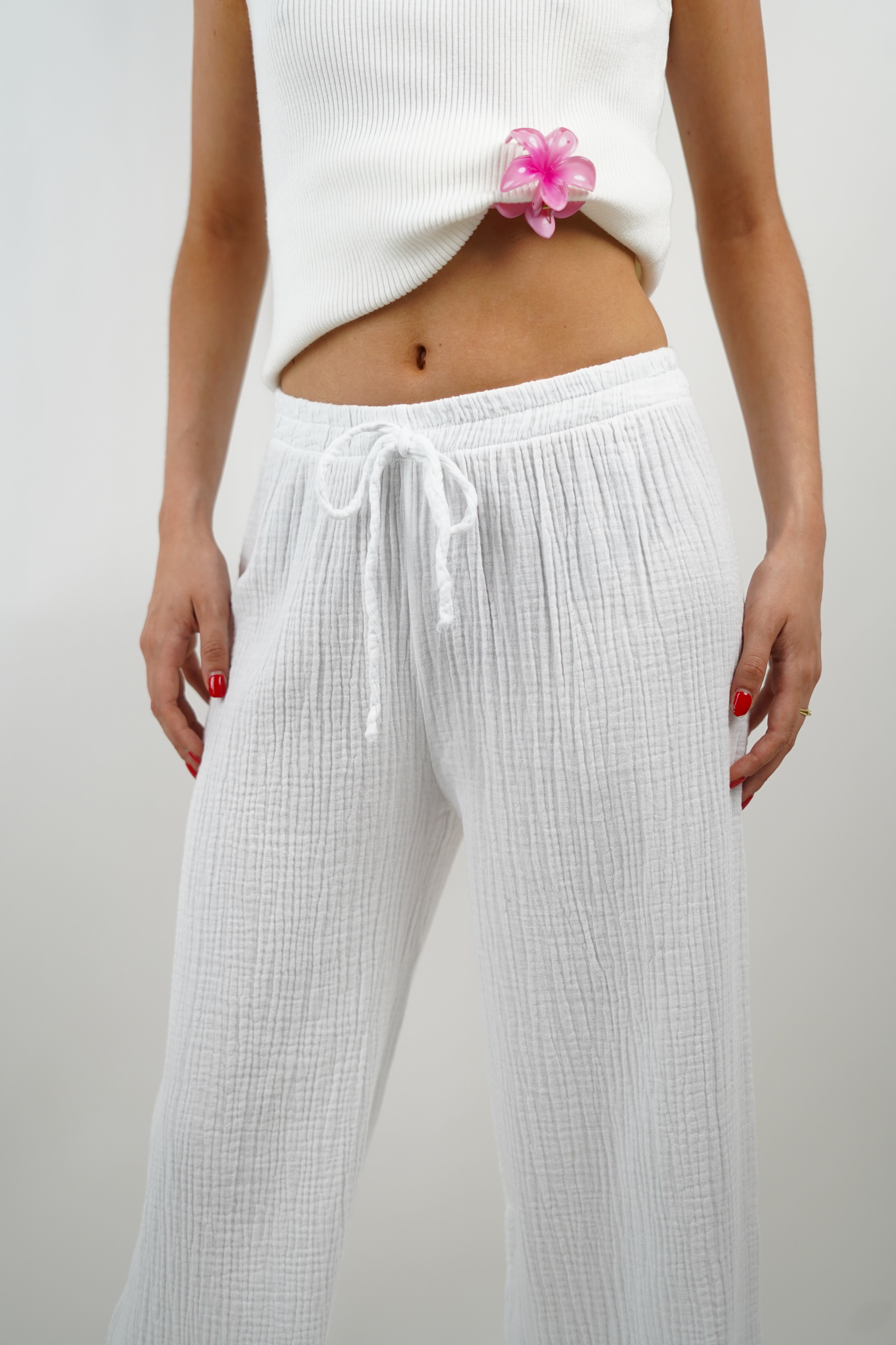 Pantalon Claire blanc